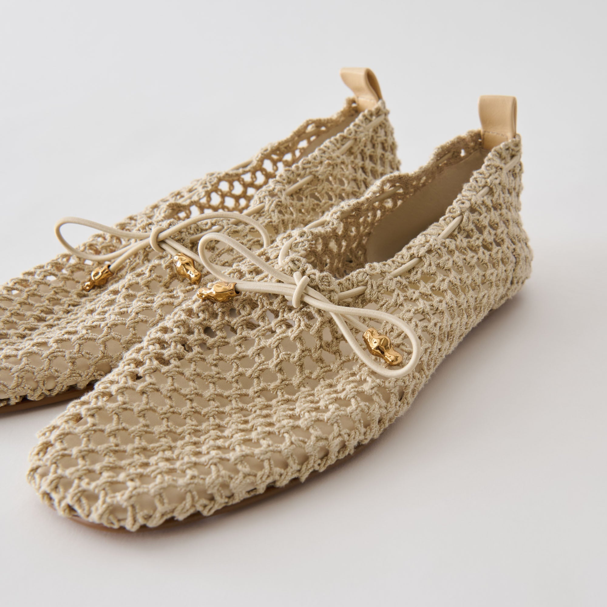 KAYLYN FLATS OATMEAL CROCHET