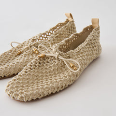 KAYLYN FLATS OATMEAL CROCHET