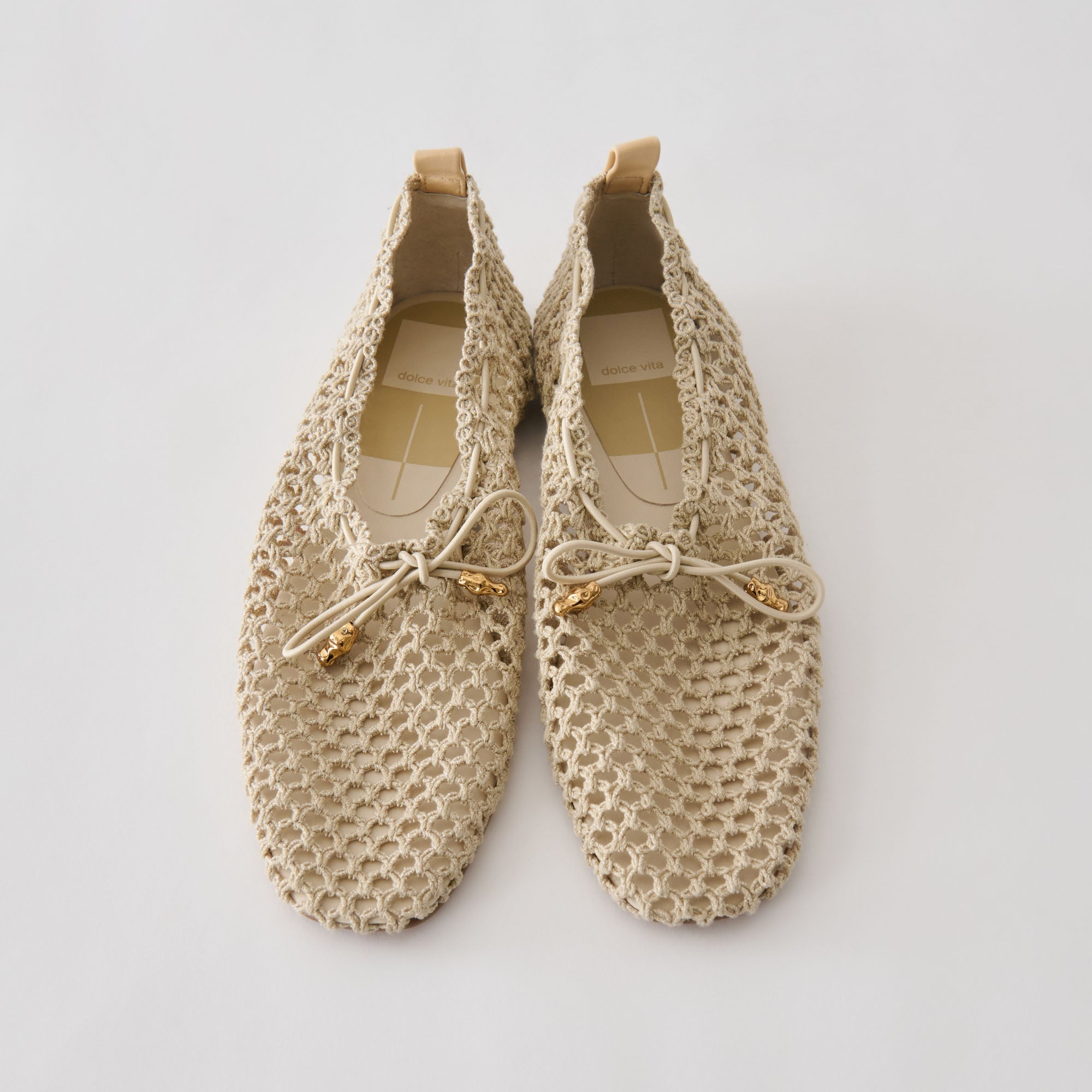 KAYLYN FLATS OATMEAL CROCHET