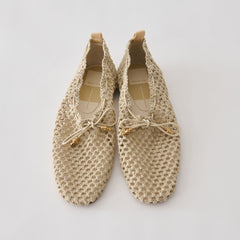 KAYLYN FLATS OATMEAL CROCHET