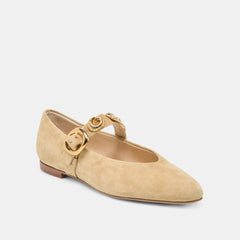 LOREE BALLET FLATS DESERT TAUPE SUEDE