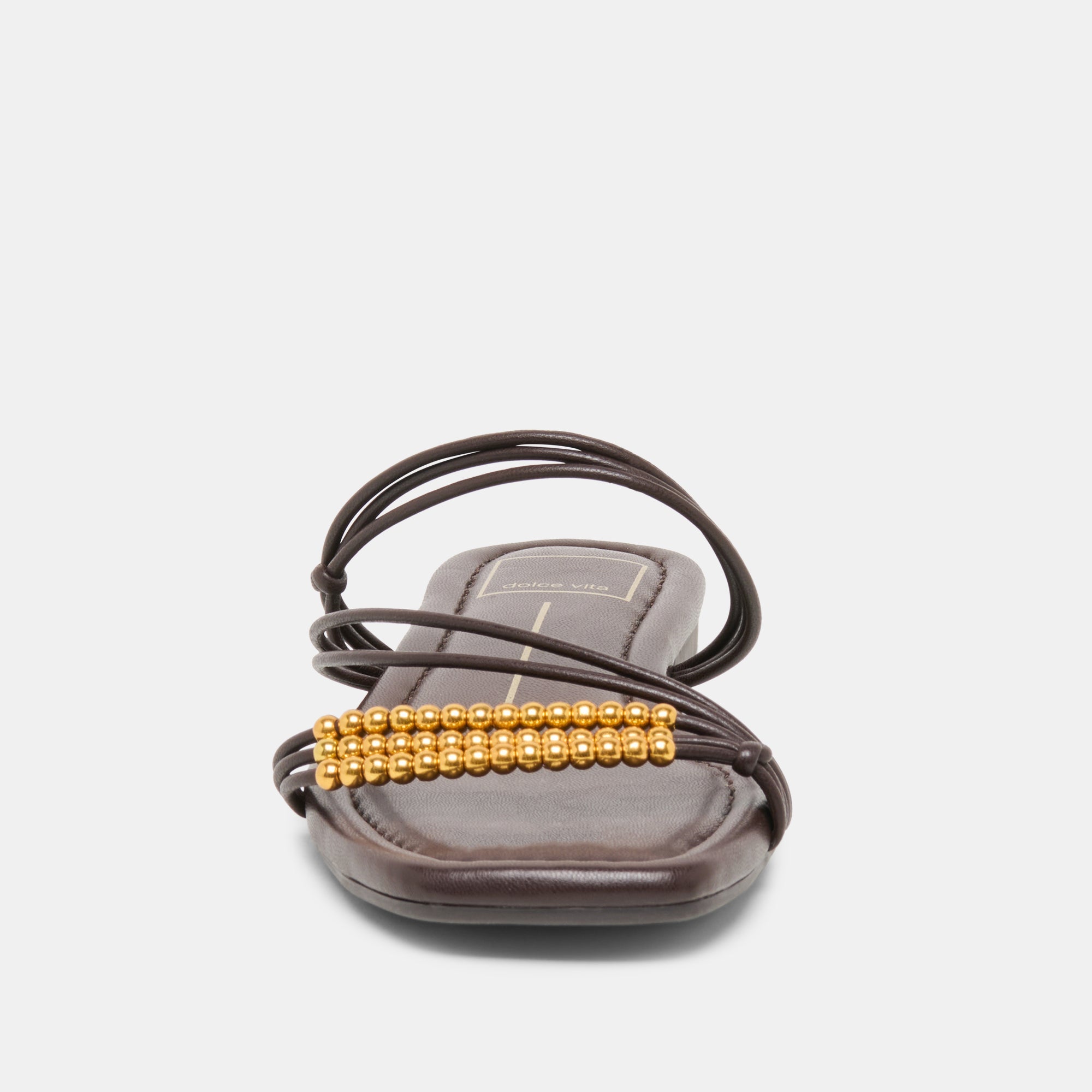LYNDEE BEAD SANDALS ESPRESSO STELLA