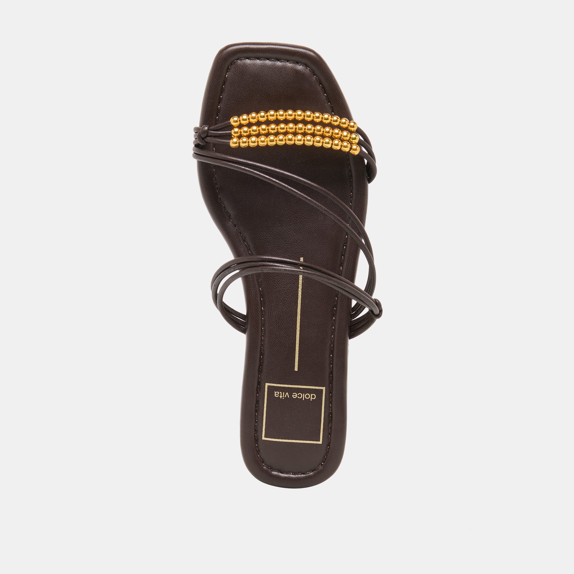 LYNDEE BEAD SANDALS ESPRESSO STELLA