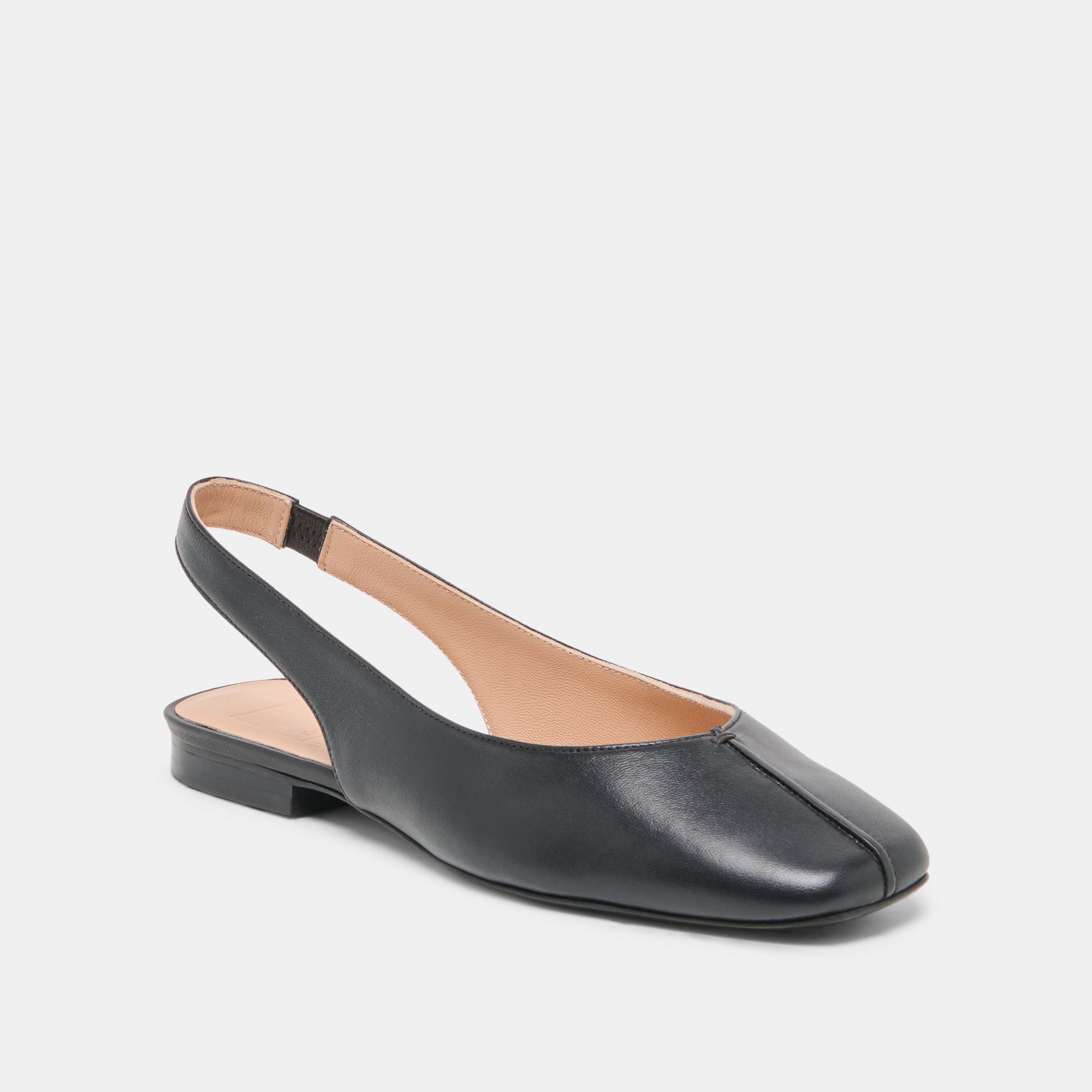 NEKKI FLATS BLACK LEATHER