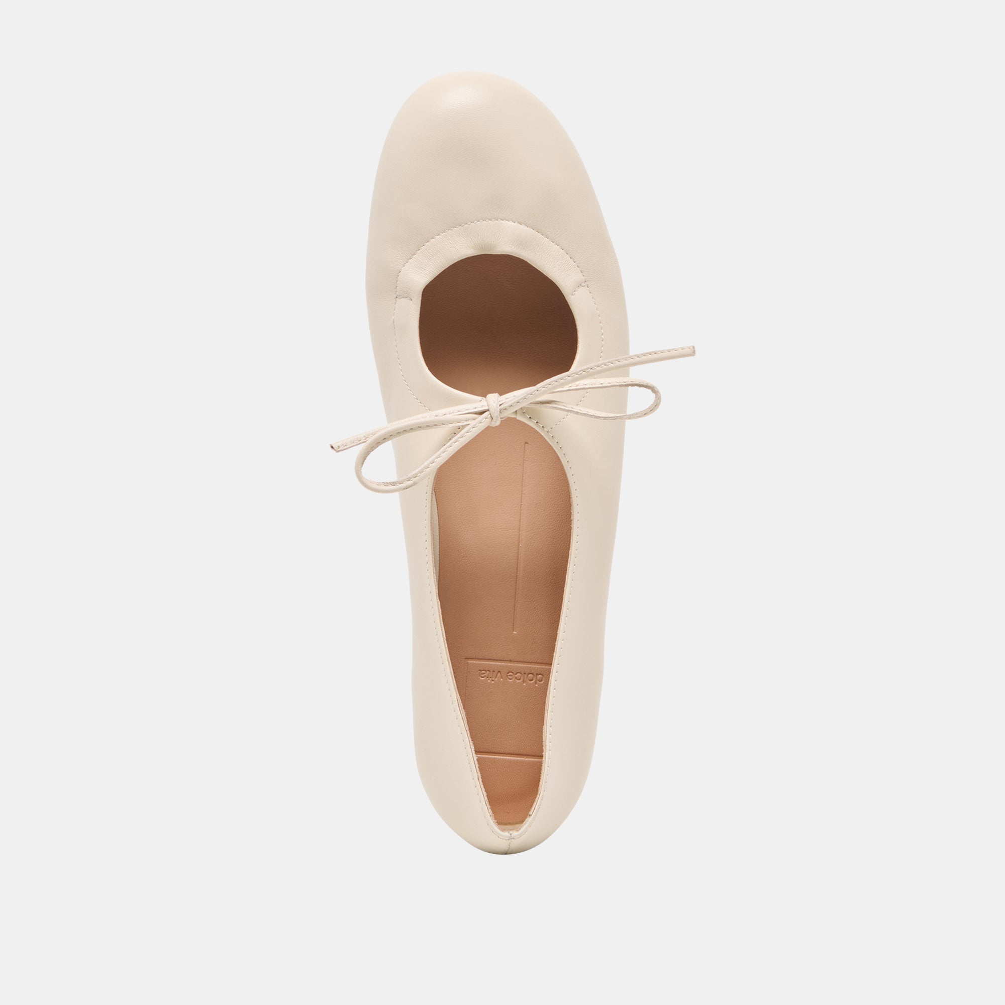 PAZEY BALLET FLATS BONE LEATHER