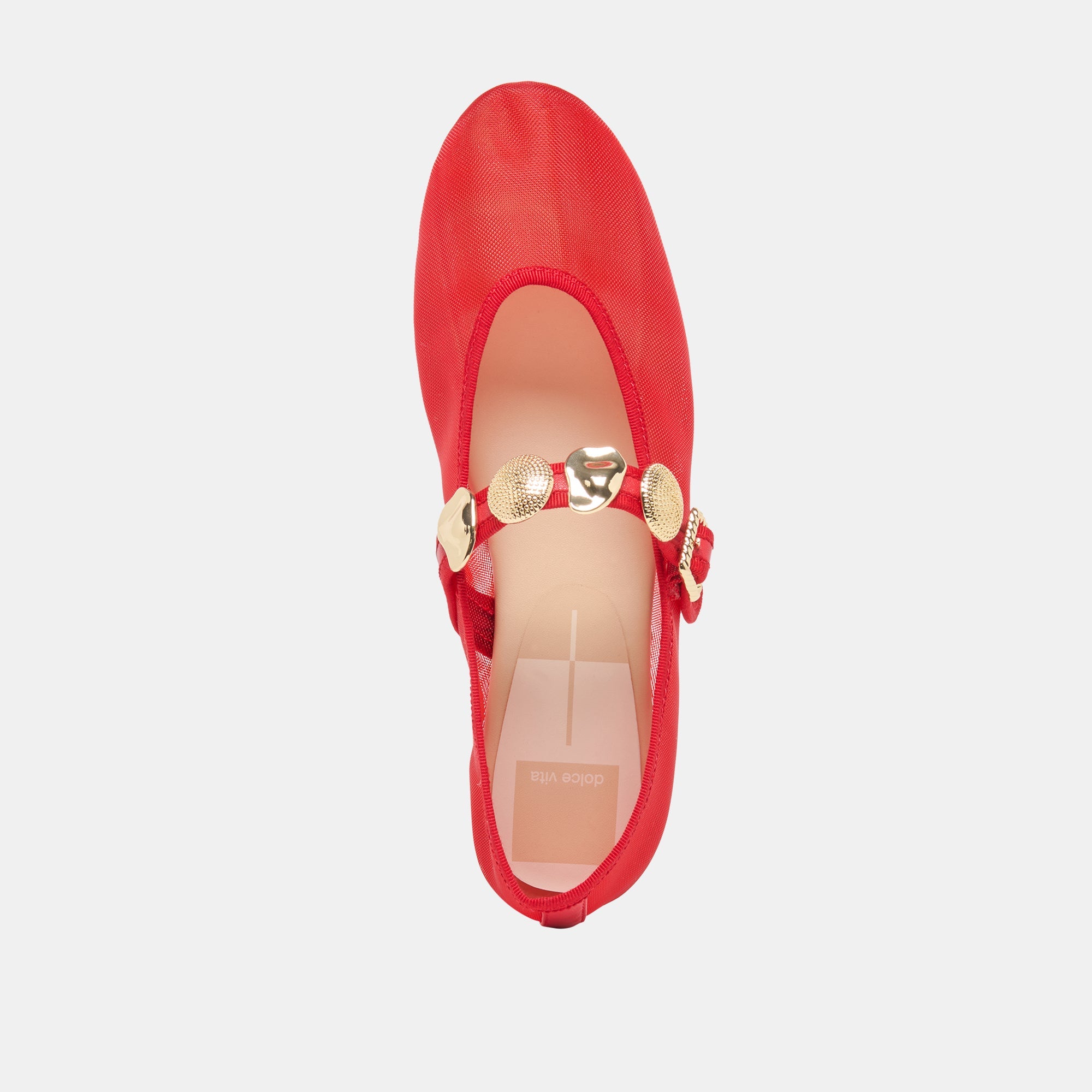 RELAN MESH BALLET FLATS CHILI MESH