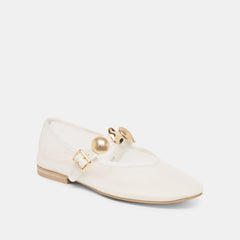RELAN MESH BALLET FLATS WHITE MESH