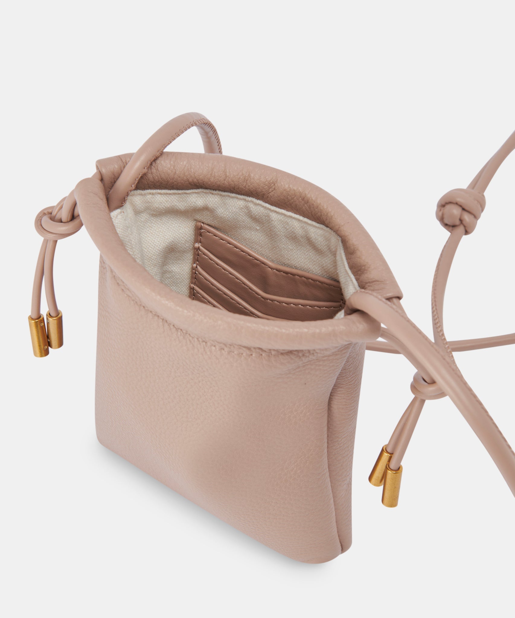 EVIE PHONE POUCH CAFE LEATHER