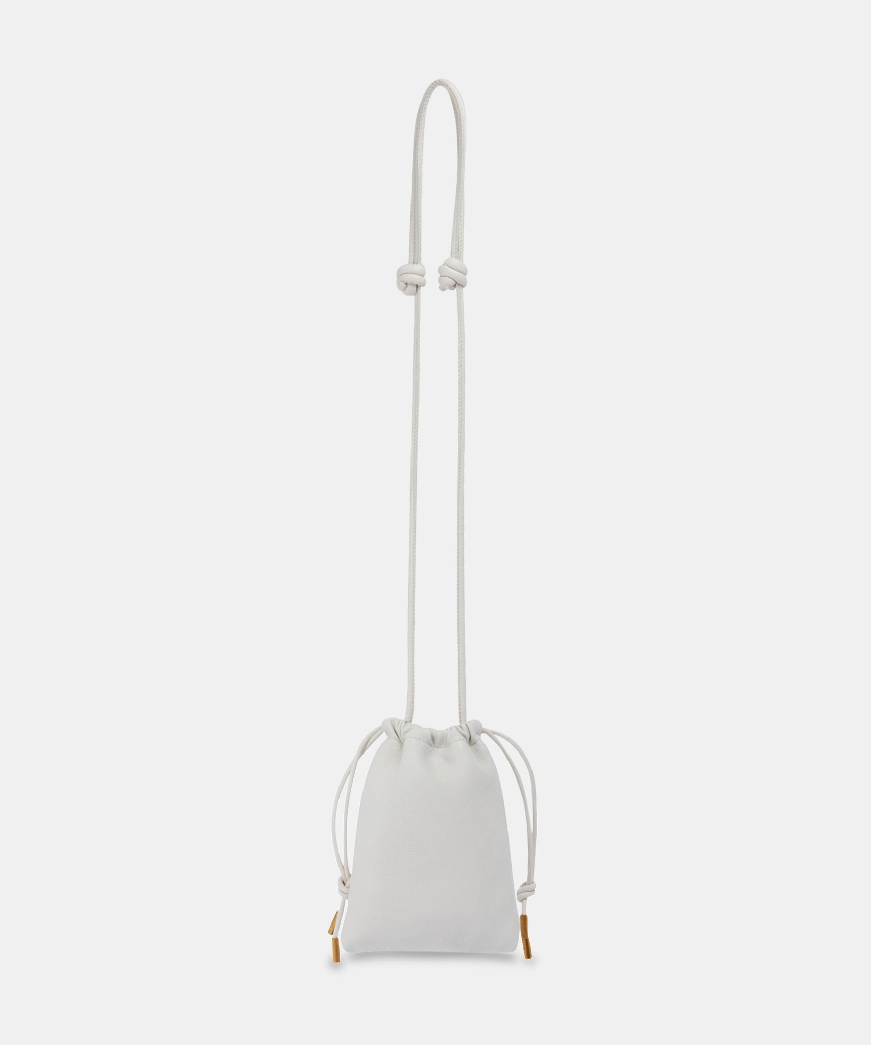 EVIE PHONE POUCH IVORY LEATHER