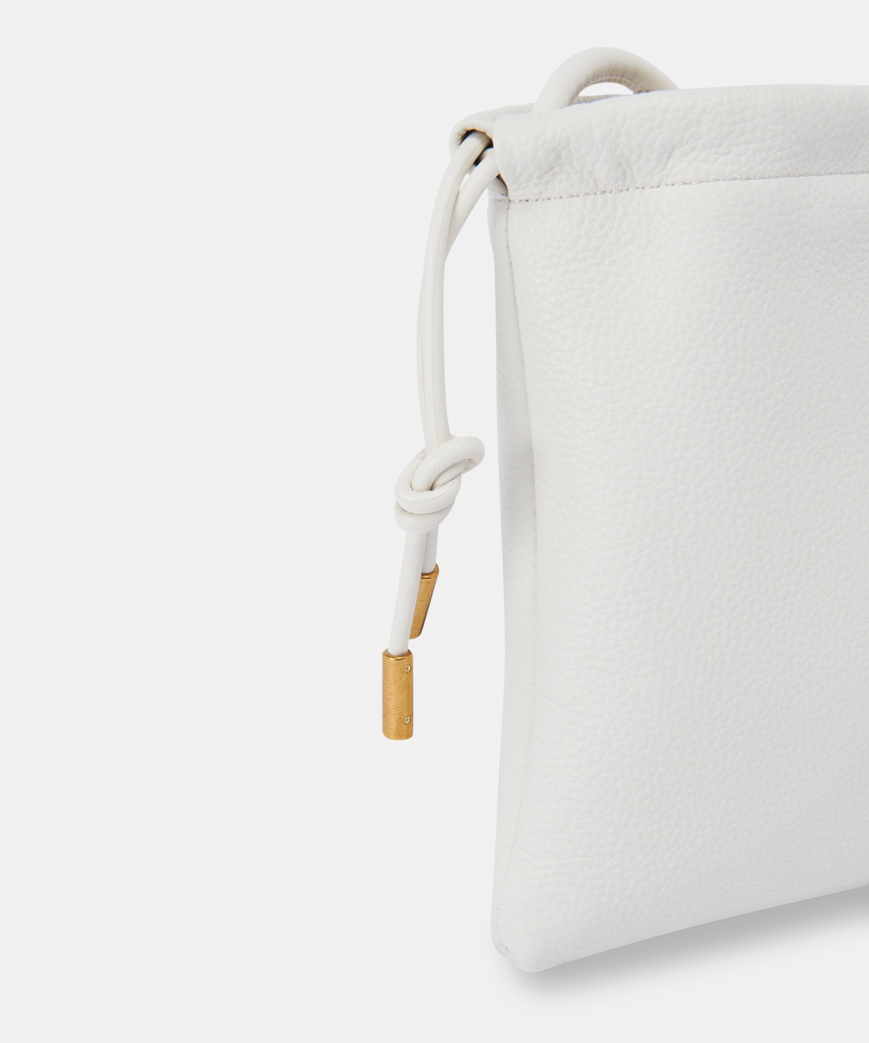 EVIE PHONE POUCH IVORY LEATHER