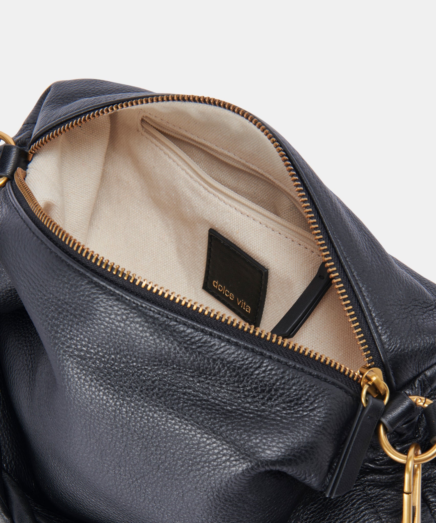 PRESTON SHOULDER/CROSSBODY BLACK LEATHER