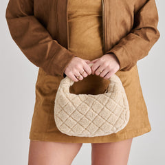 FRANKIE HANDBAG NATURAL PLUSH