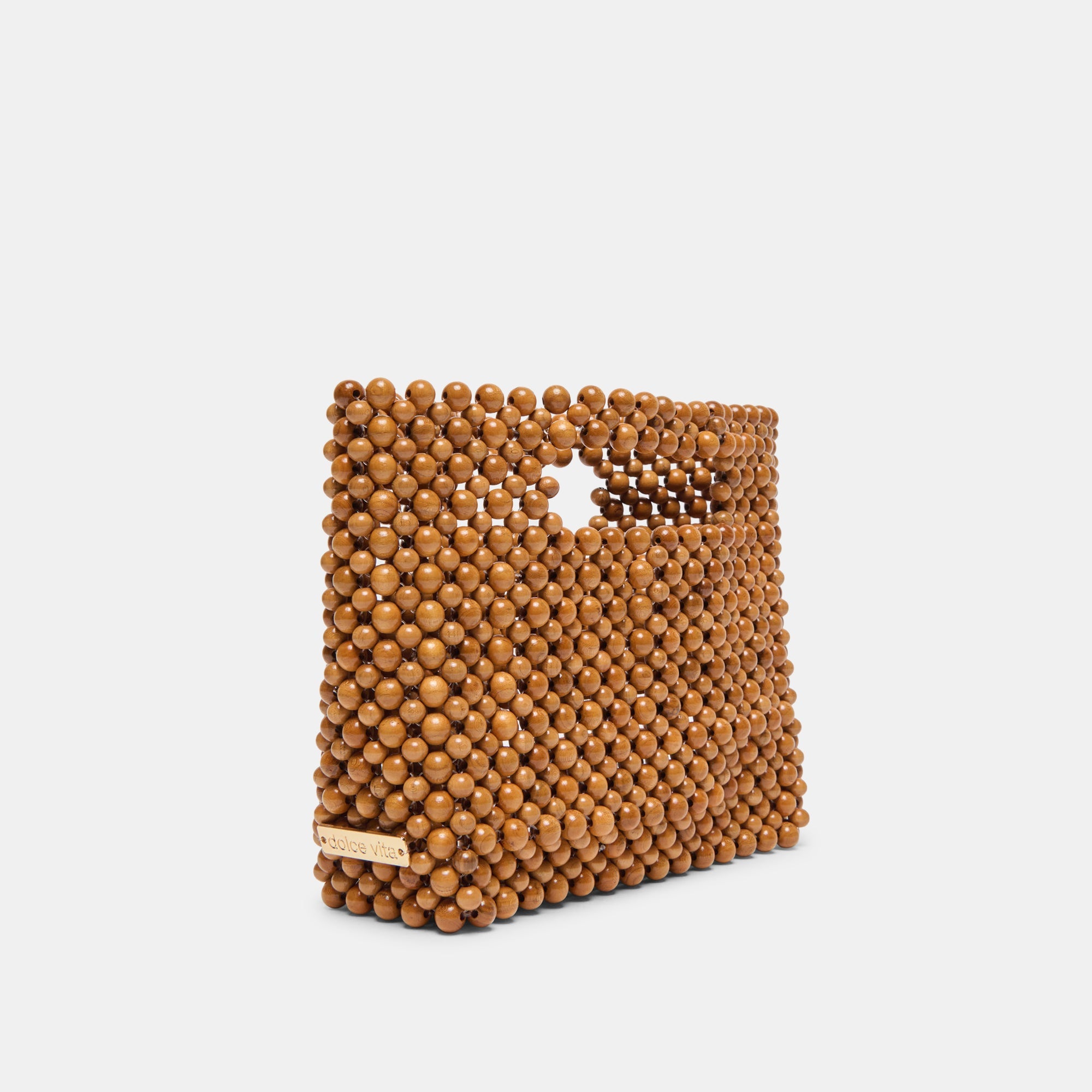 LINZY HANDBAG NATURAL WOOD