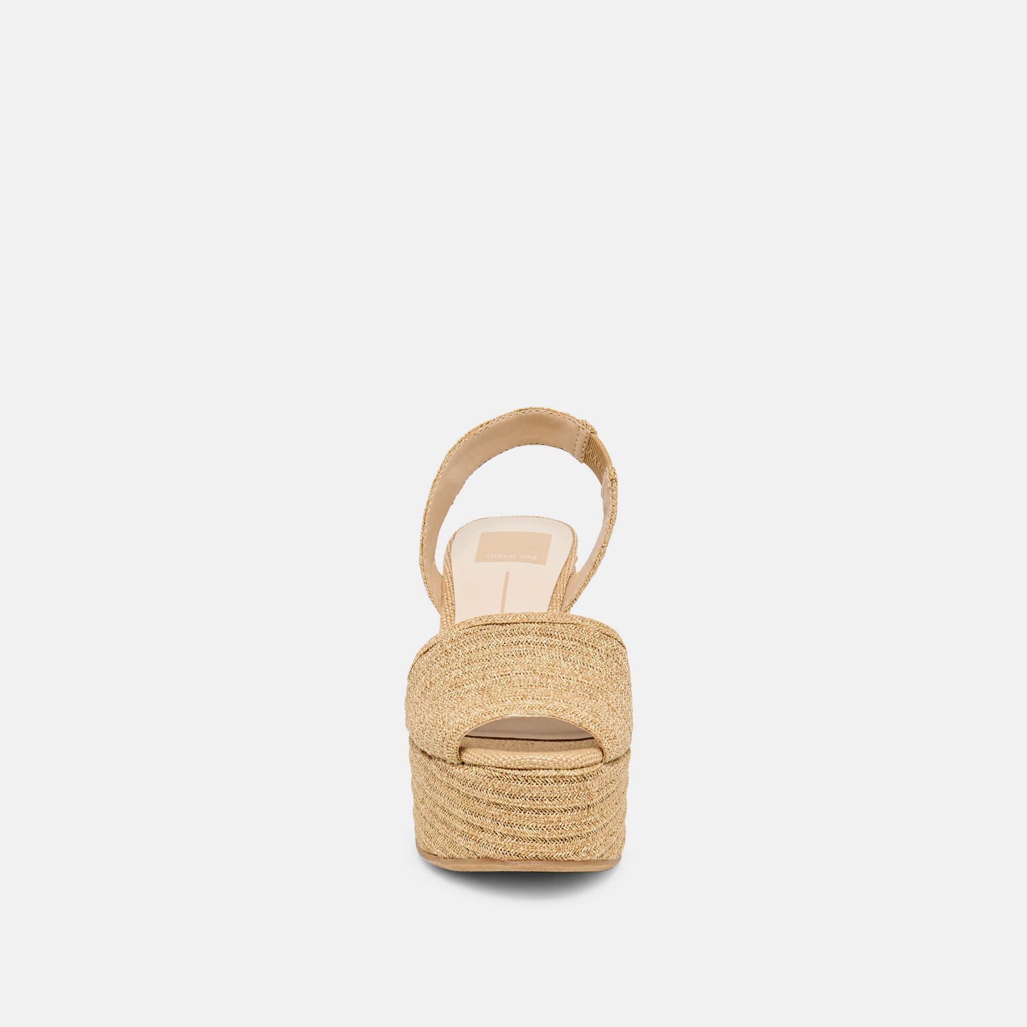 AKERA WEDGES NATURAL RAFFIA