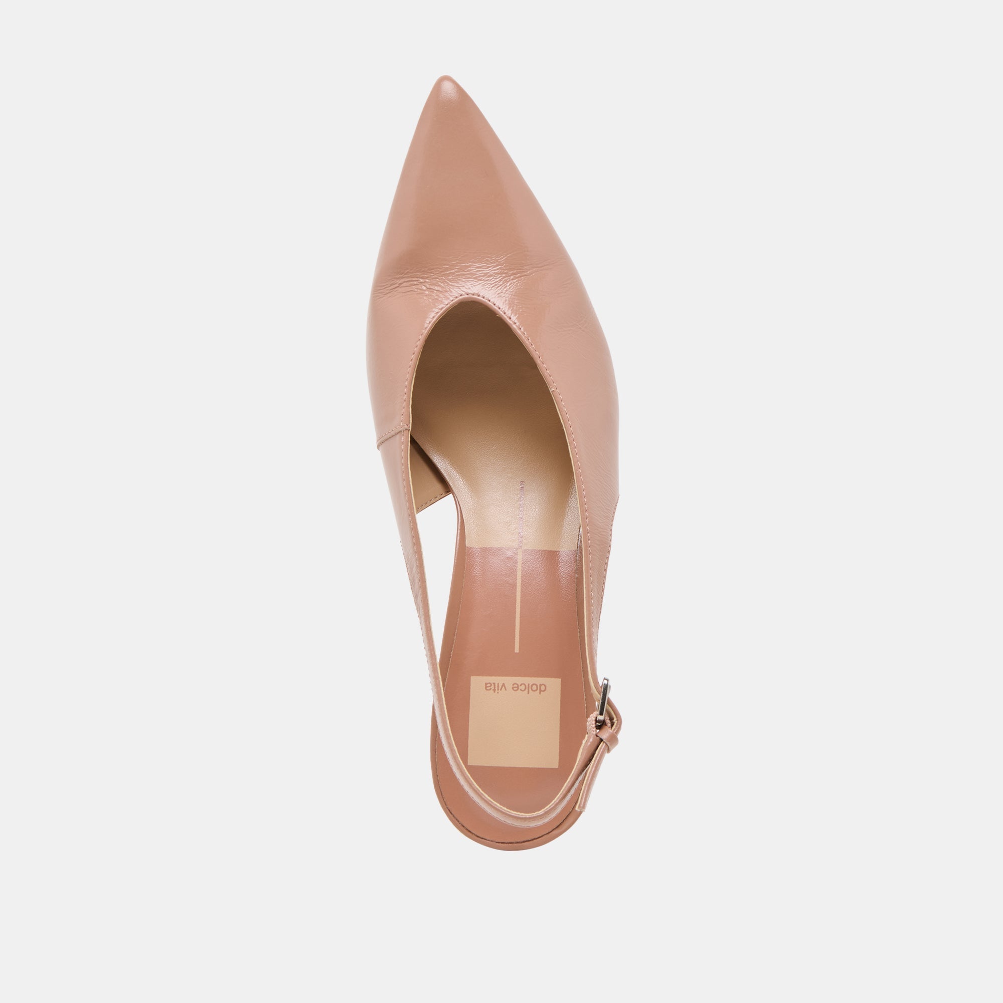 ALENNA HEELS WHISKEY CRINKLE PATENT