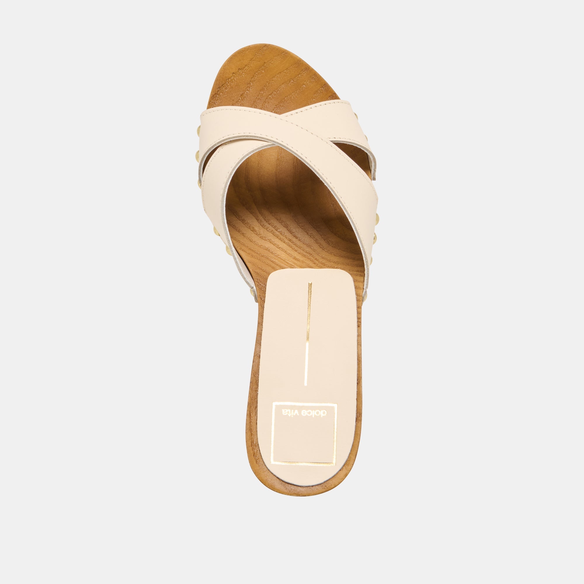 AVERIE HEELS BONE LEATHER