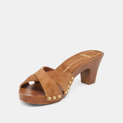 AVERIE HEELS BROWN NUBUCK