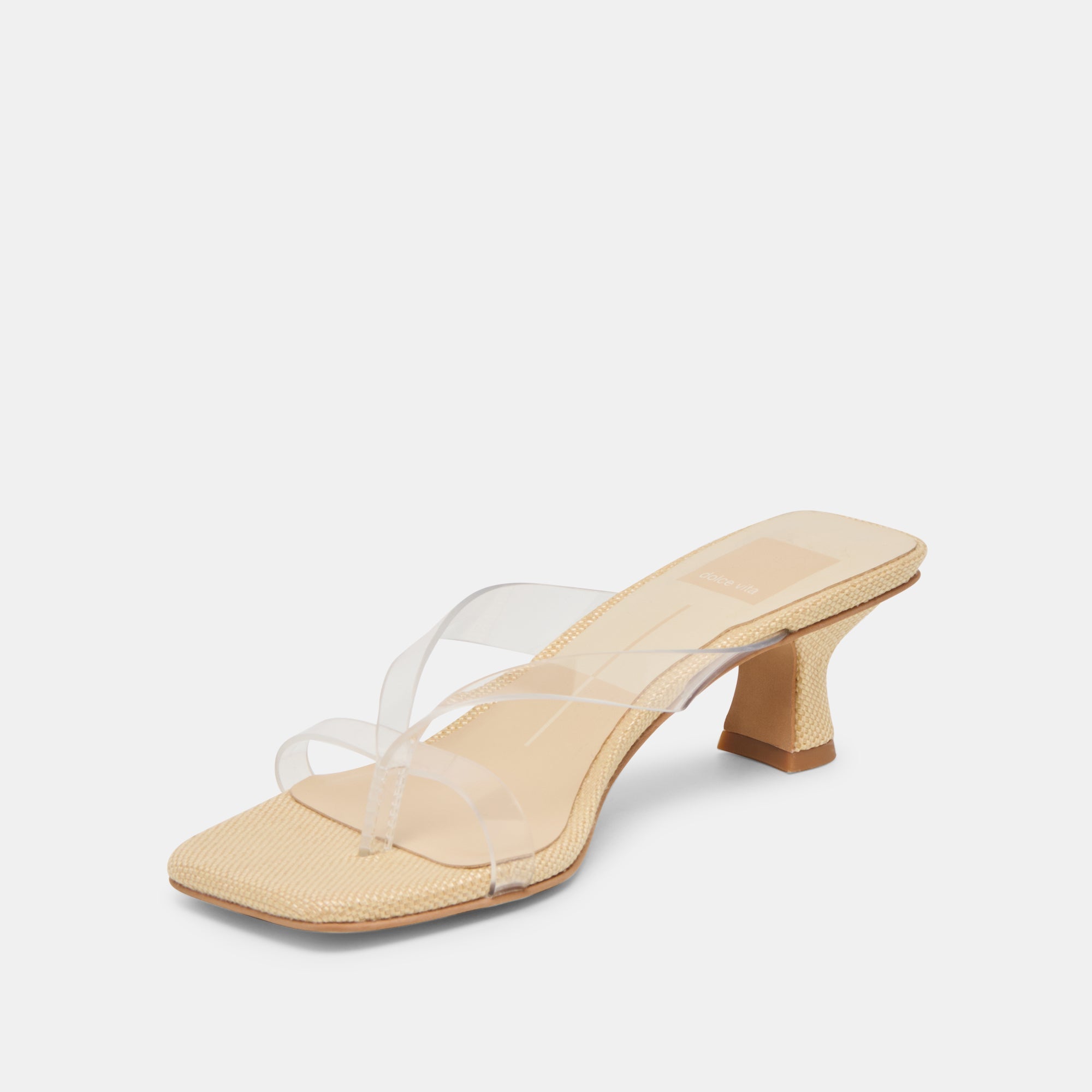 BREVEL VINYL HEELS CRYSTAL JELLY