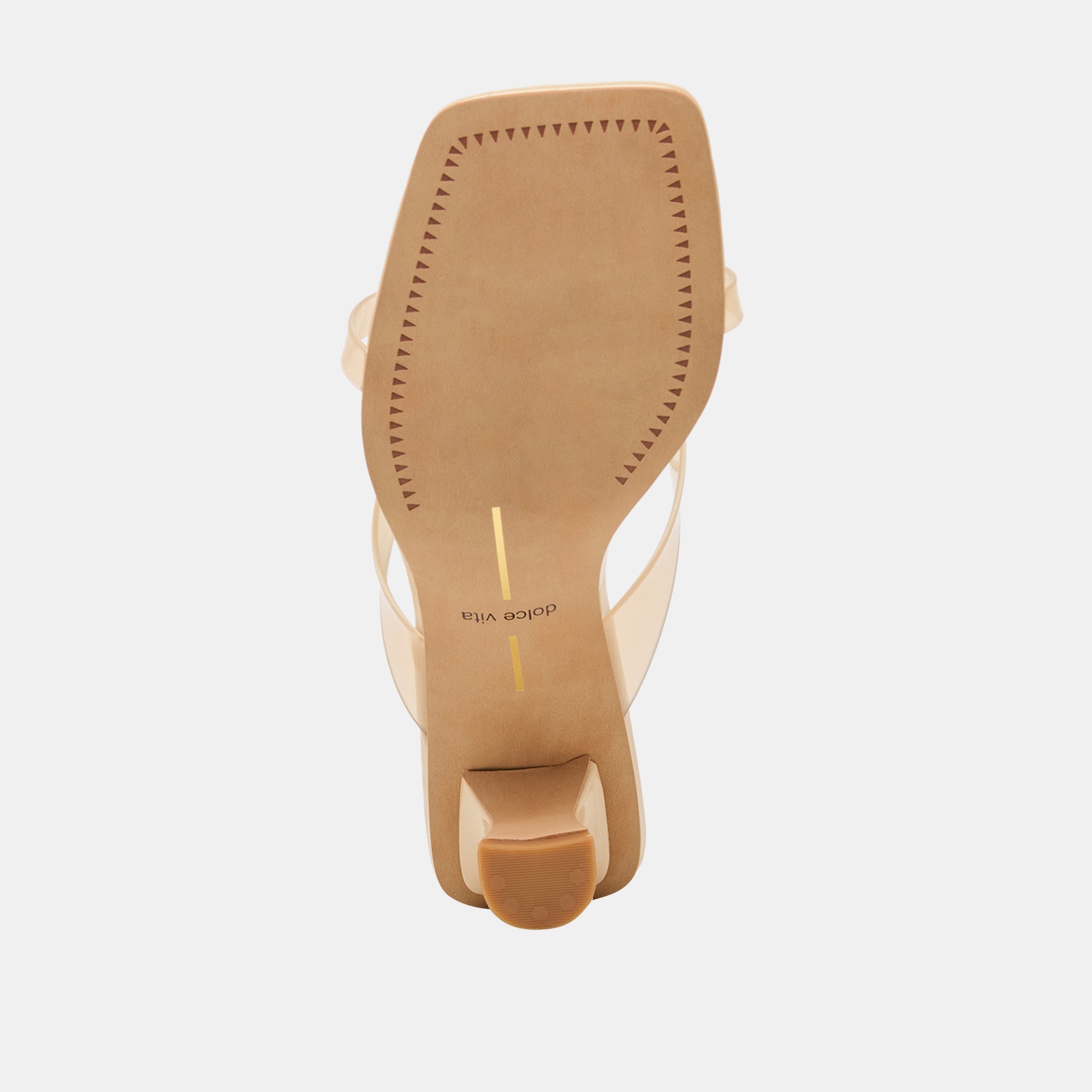 BREVEL VINYL WIDE HEELS PRALINE JELLY