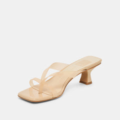 BREVEL VINYL WIDE HEELS PRALINE JELLY