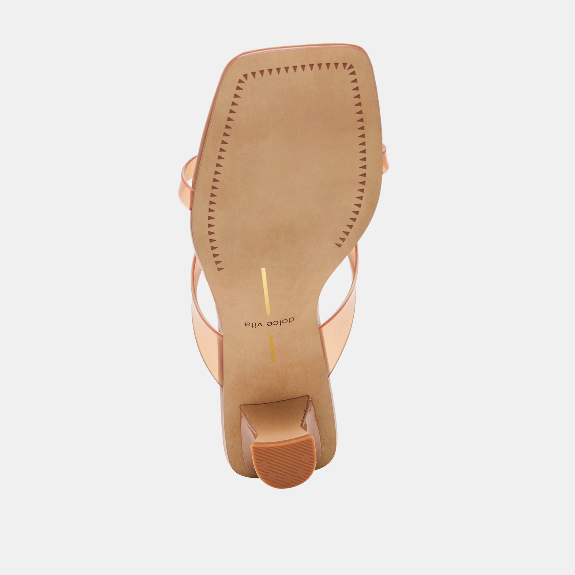 BREVEL VINYL WIDE HEELS WHISKEY JELLY
