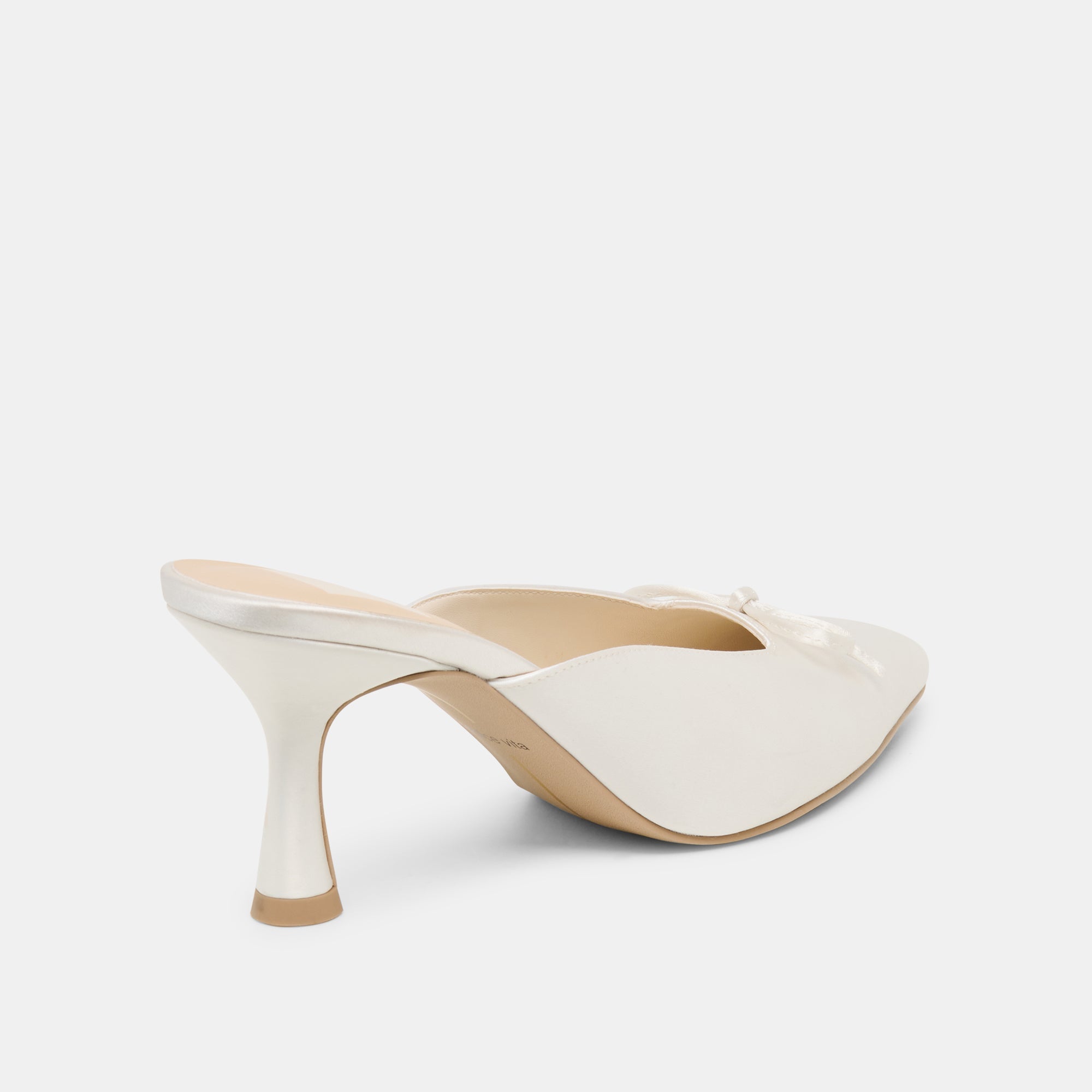 CLEO HIGH HEELS OFF WHITE SATIN
