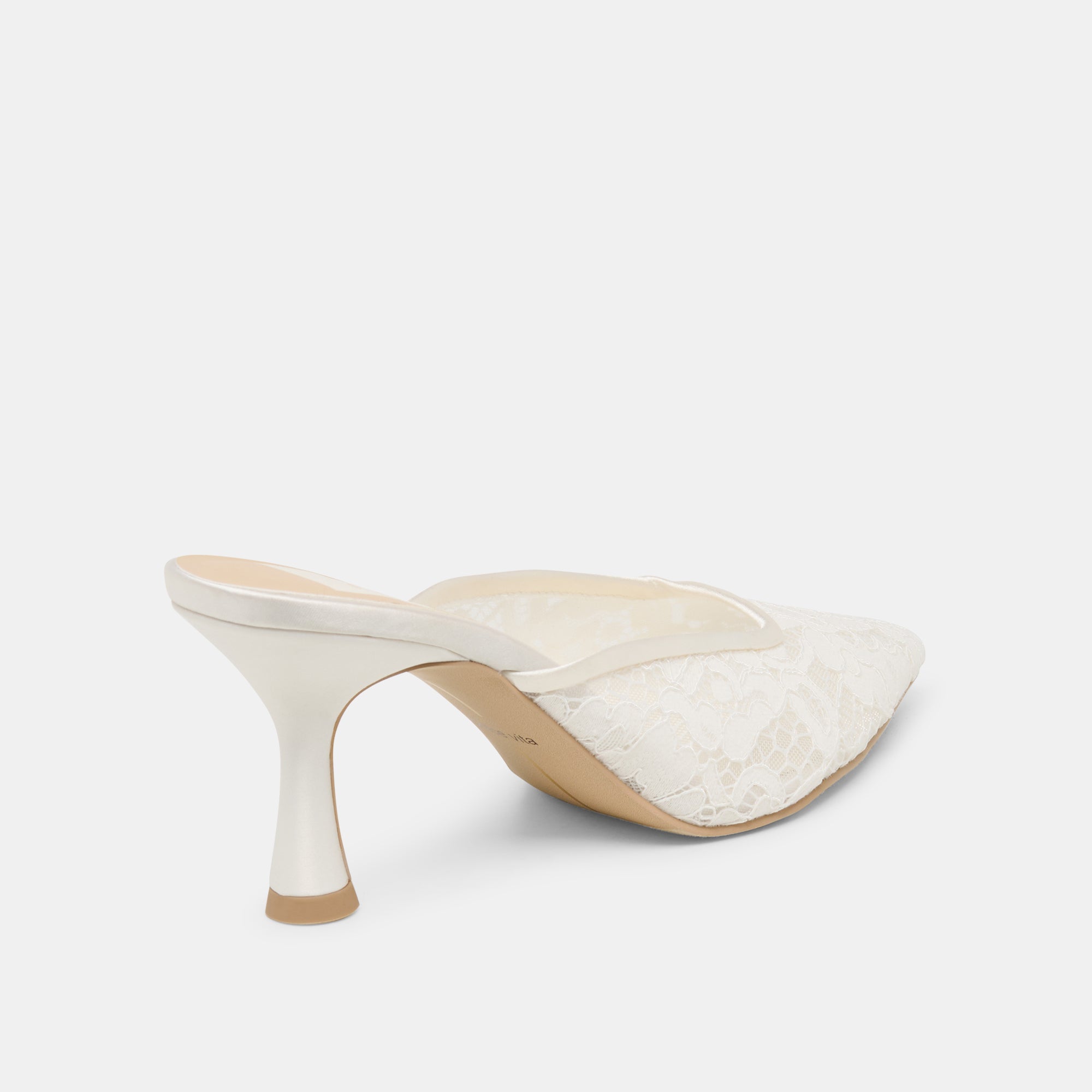 CLEO HIGH HEELS TRUE WHITE LACE