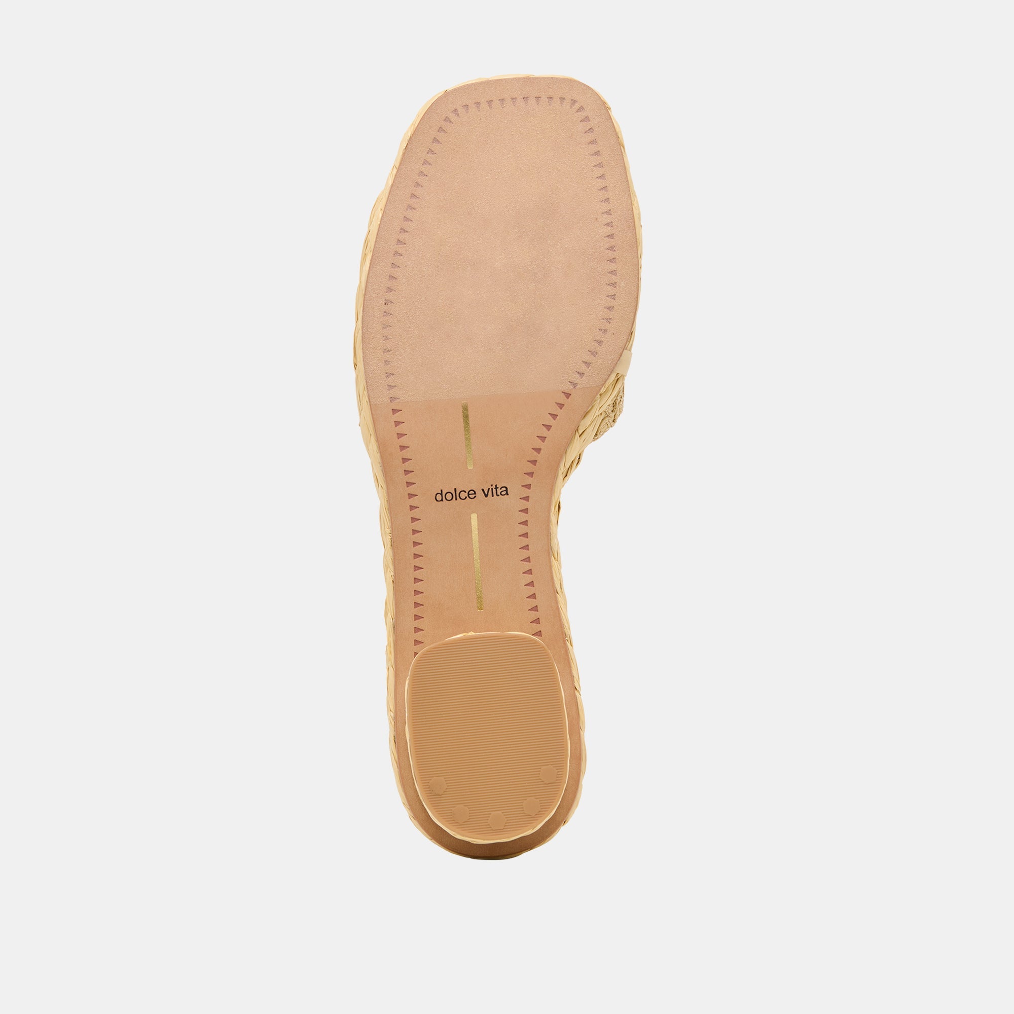 DIXI SANDALS LT NATURAL CROSS HATCH RAFFIA