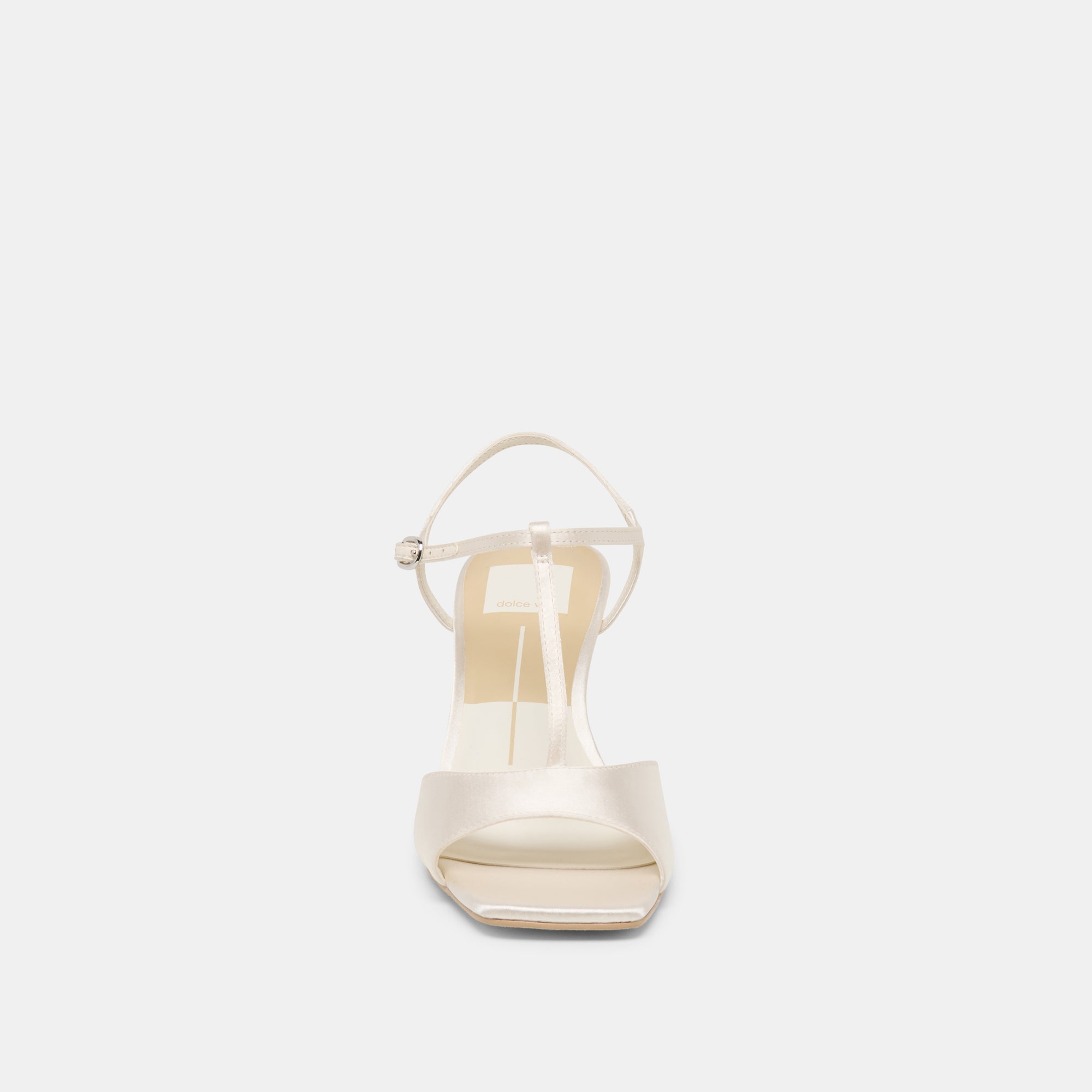 HILERY HEELS OFF WHITE SATIN