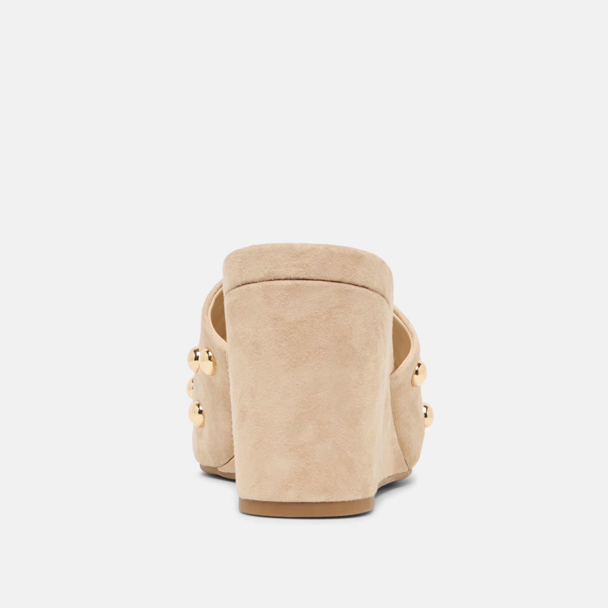 HOLTA STUD WEDGES CAMEL SUEDE