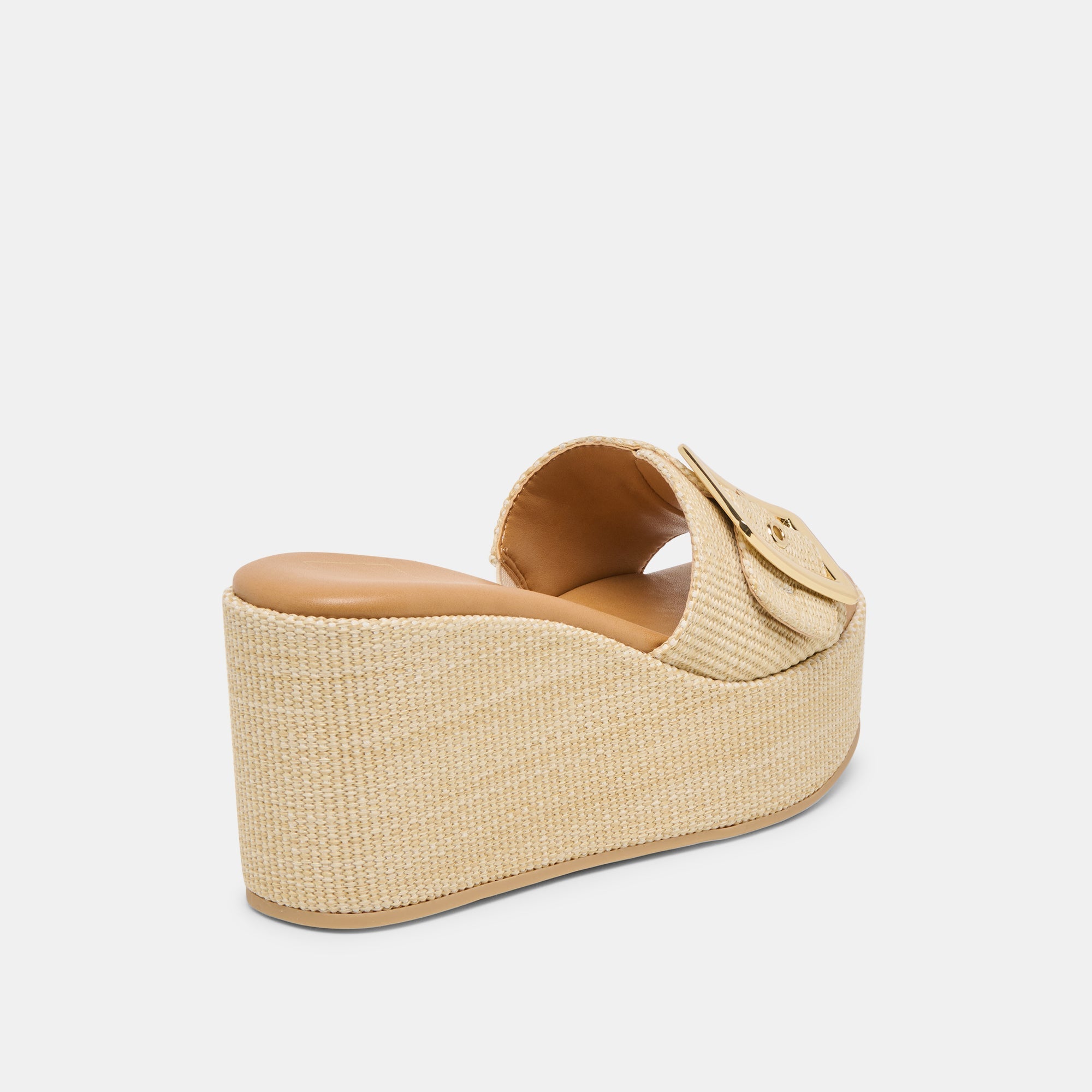 JILIAN WEDGES LT NATURAL RAFFIA