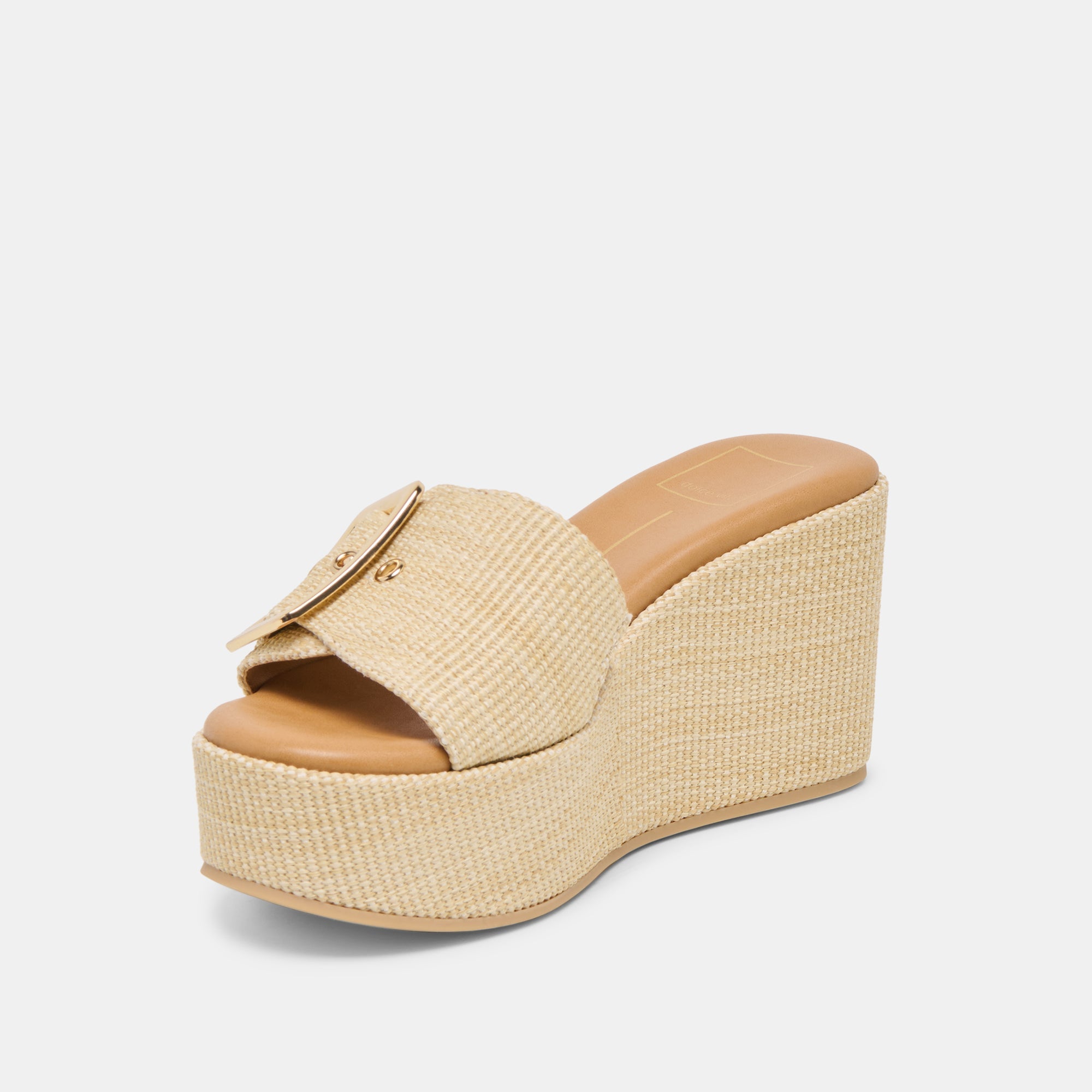 JILIAN WEDGES LT NATURAL RAFFIA - re:vita