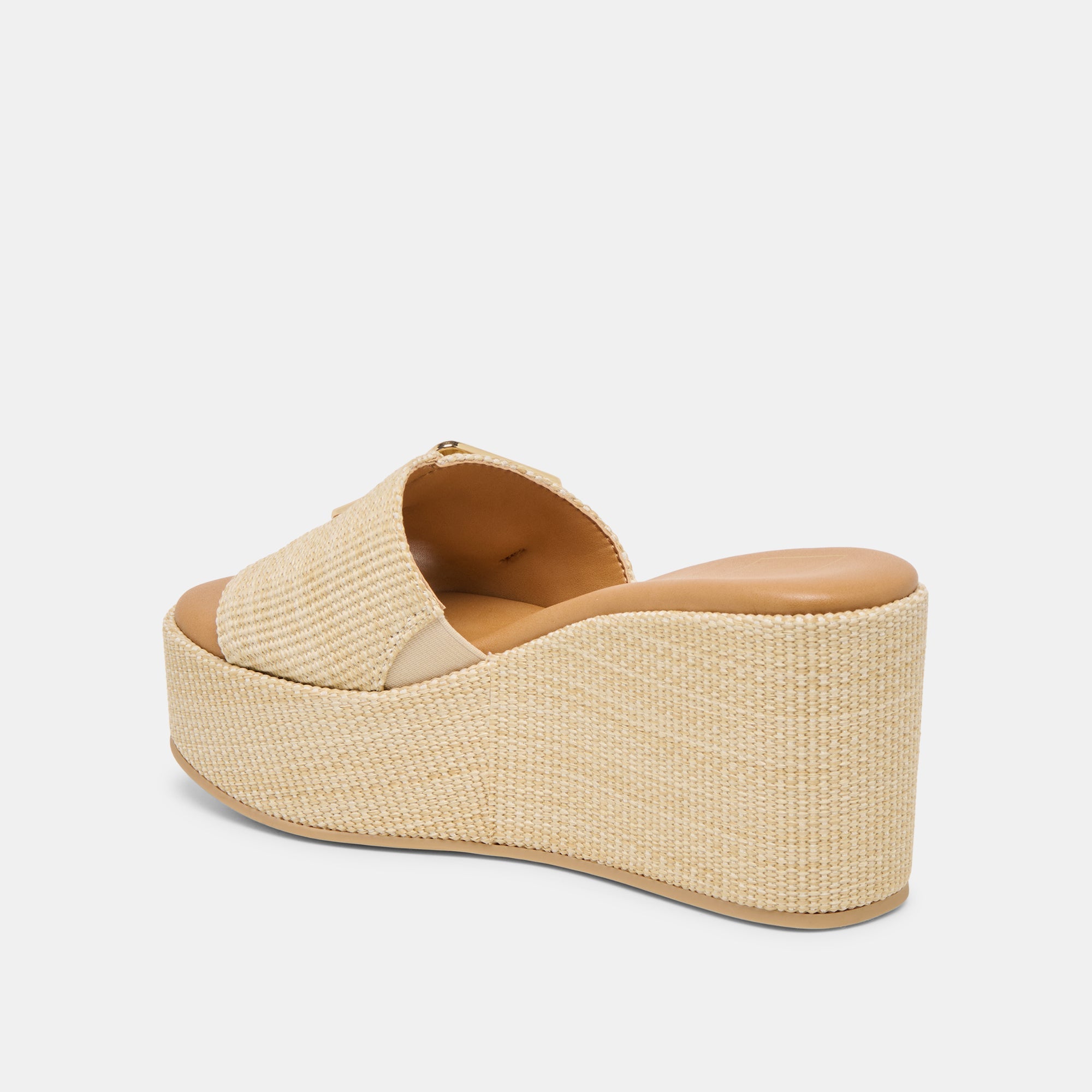 JILIAN WEDGES LT NATURAL RAFFIA - re:vita