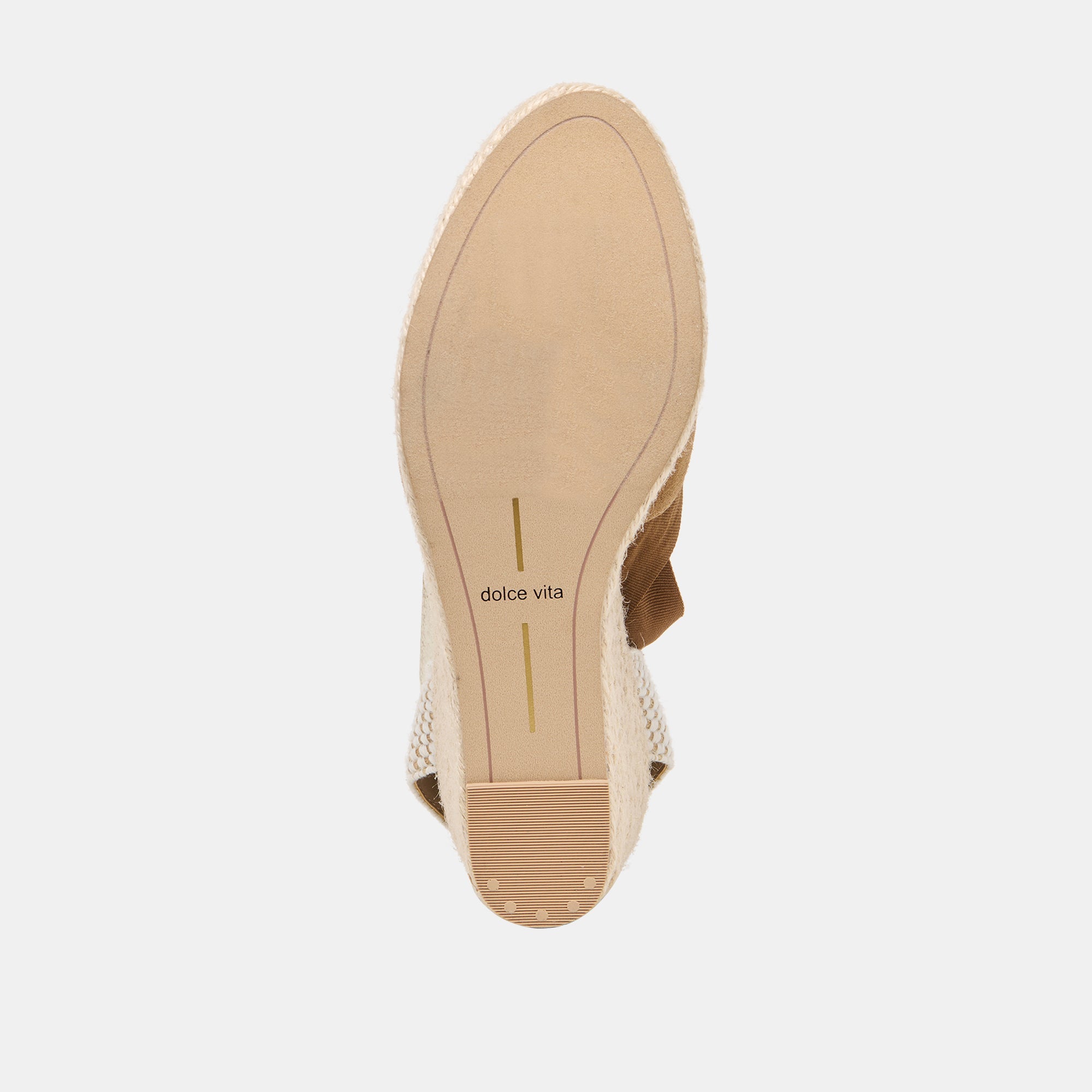 NOURA WEDGES LT BROWN SUEDE