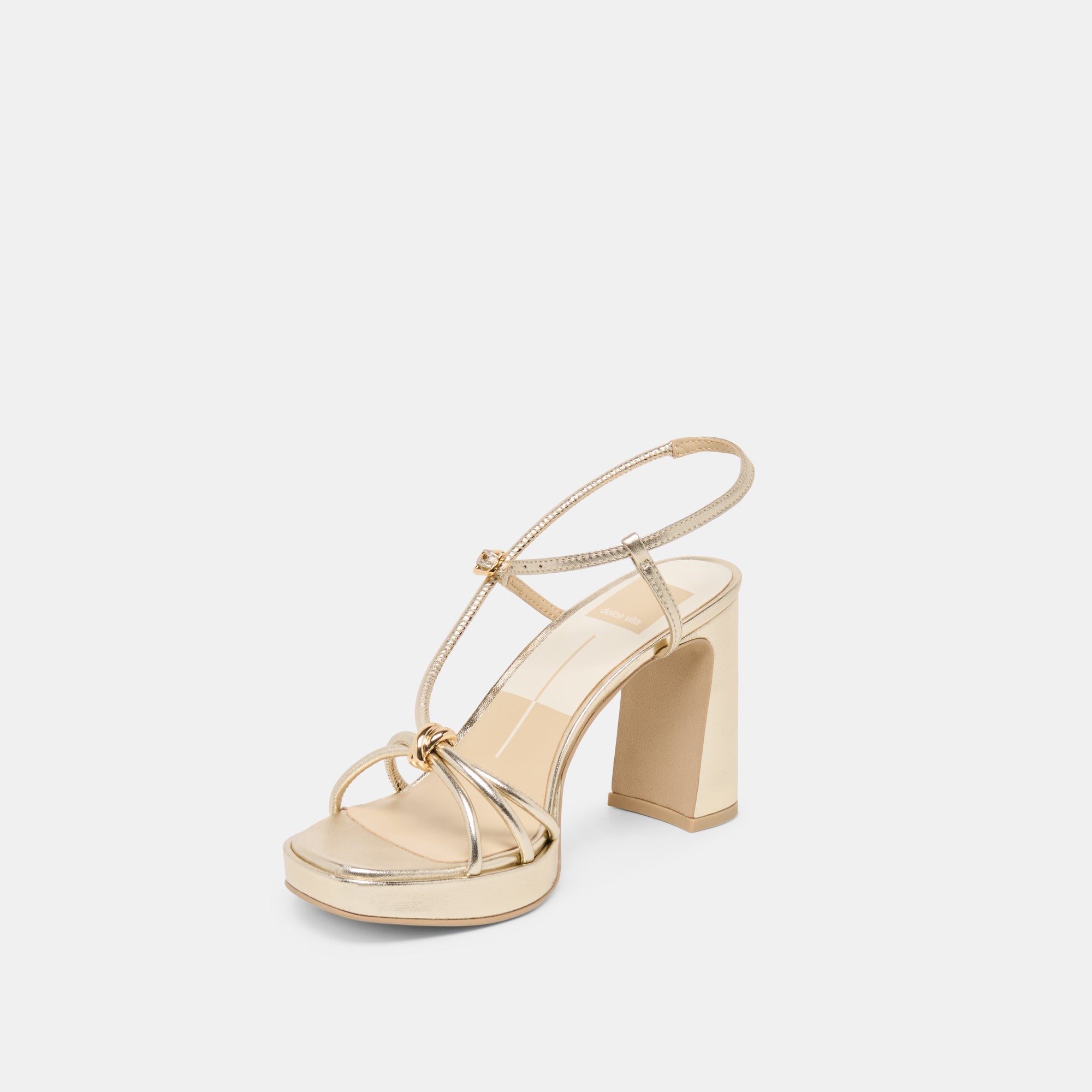 ODETE HEELS GOLD LEATHER