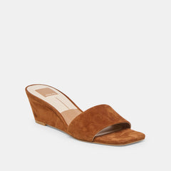 QAILY WEDGES BROWN SUEDE