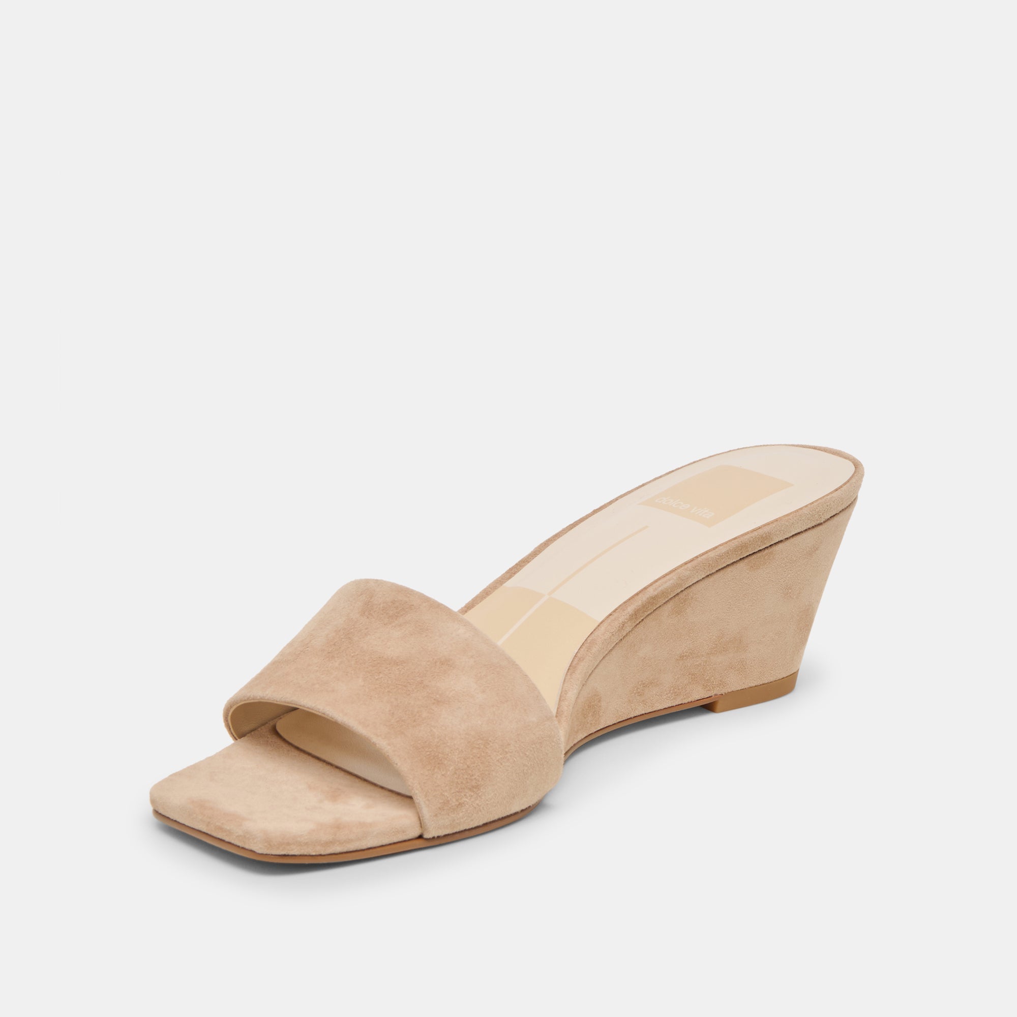 QAILY WIDE WEDGES CAMEL SUEDE