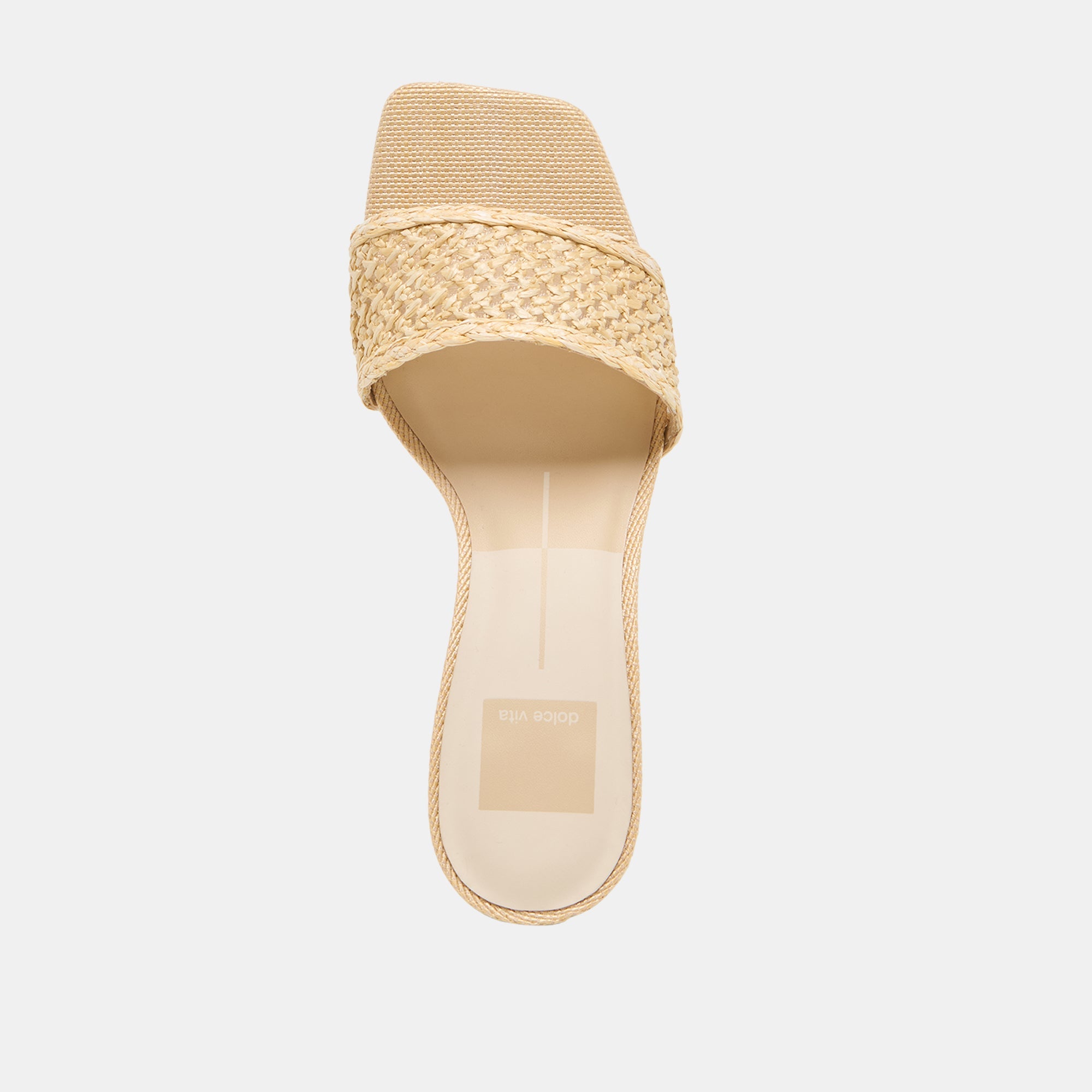 QAILY WIDE WEDGES LT NATURAL RAFFIA