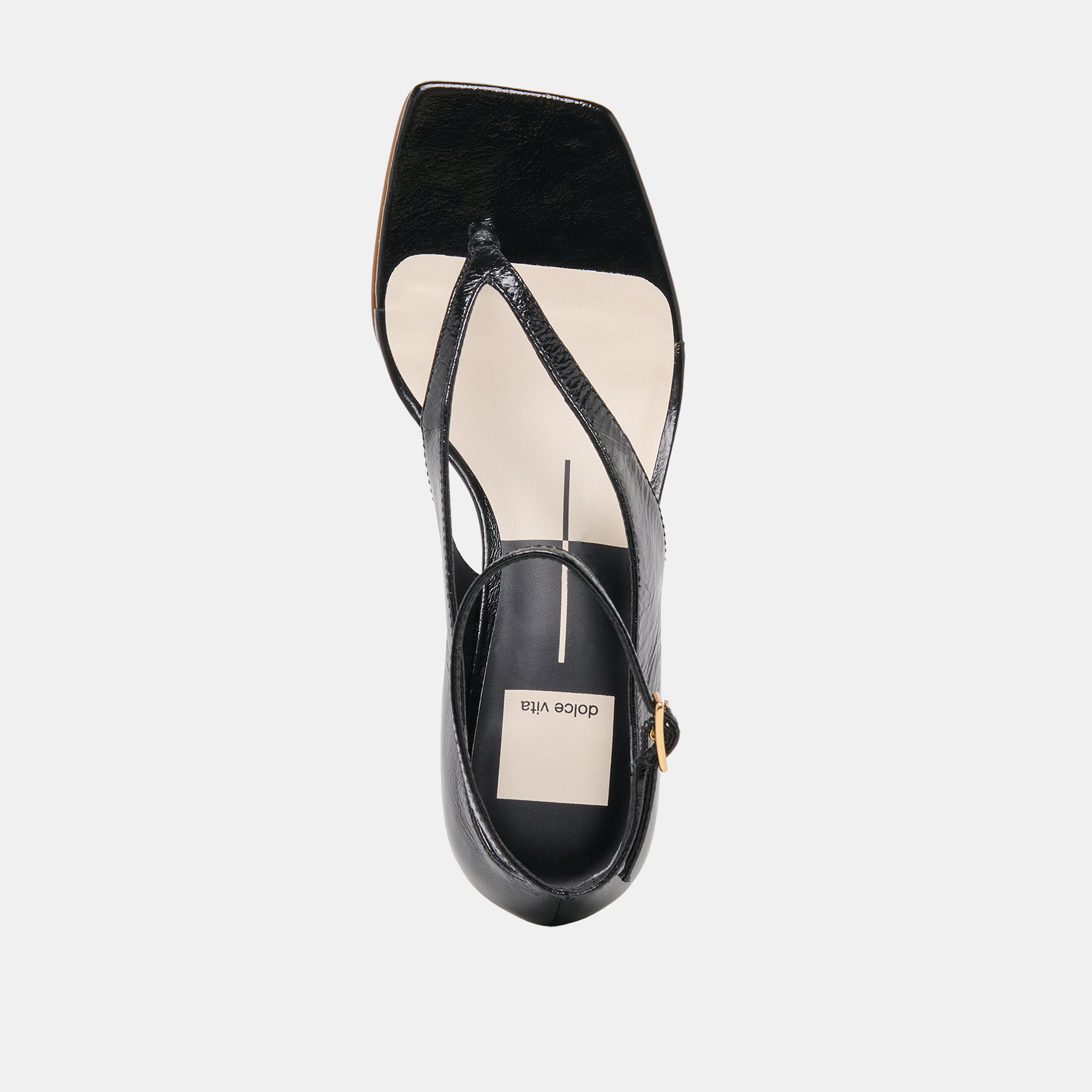 QUINNY WEDGES BLACK LEATHER
