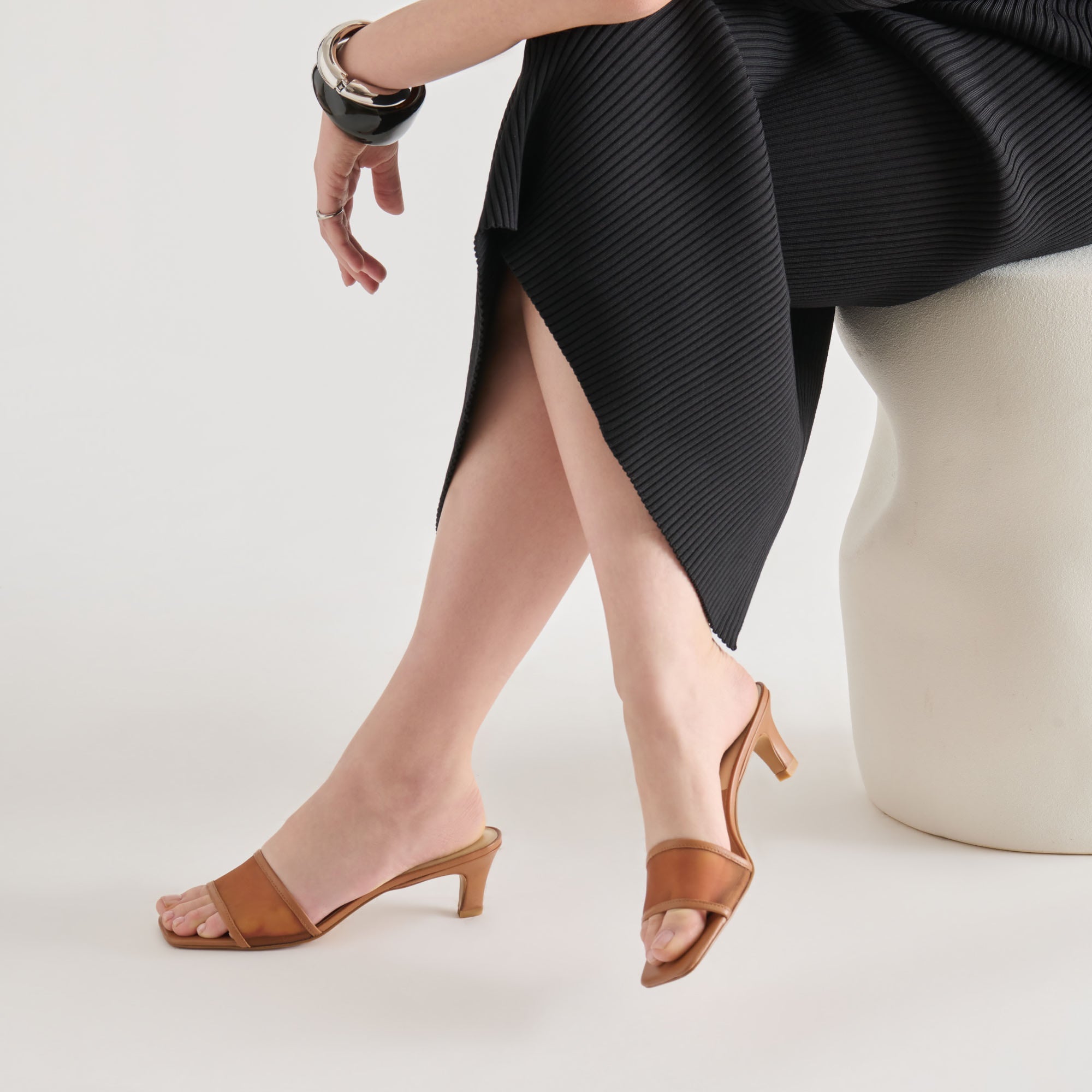 REXA MESH HEELS CARAMEL MESH