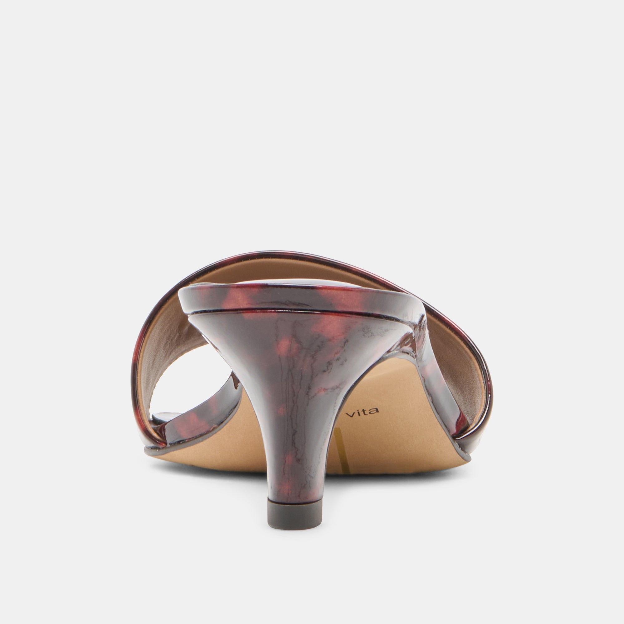 REXA HEELS TORTOISE PATENT LEATHER