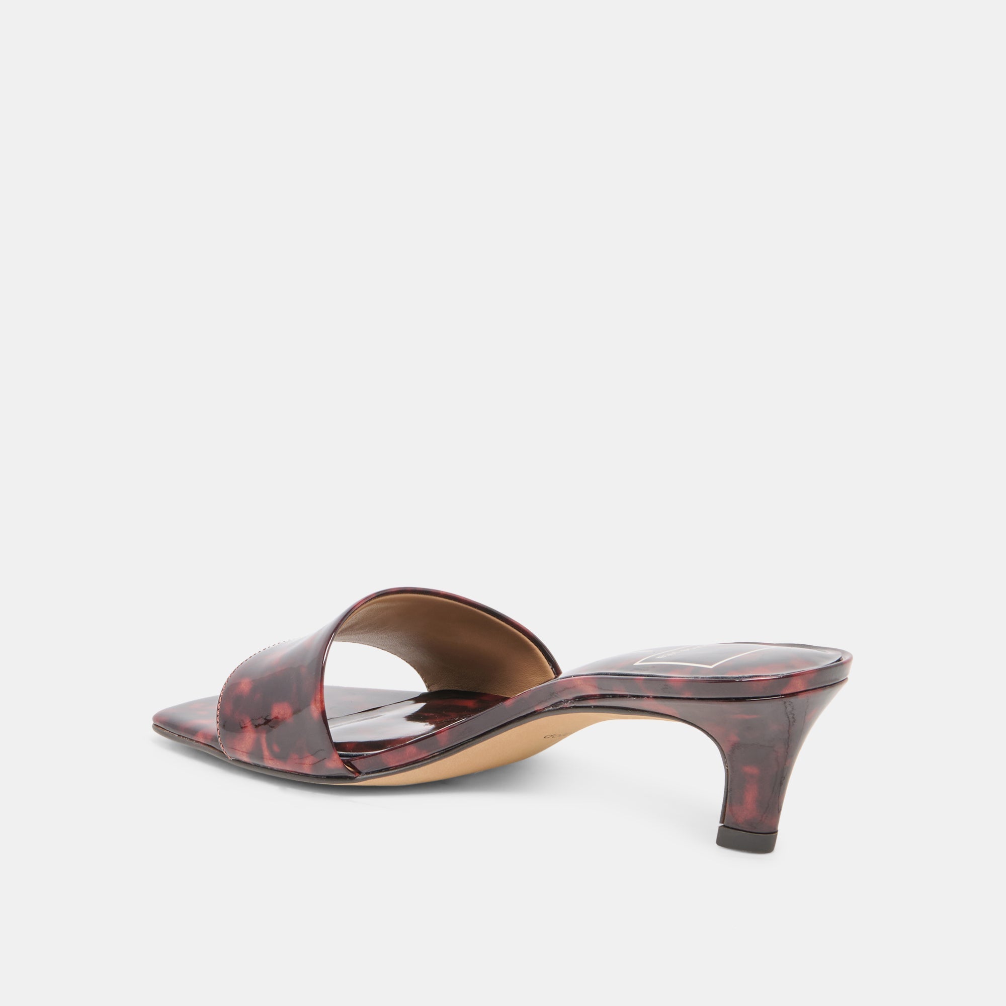 REXA HEELS TORTOISE PATENT LEATHER