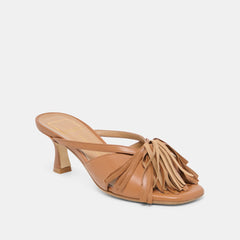ROSALY HEELS CHESTNUT LEATHER