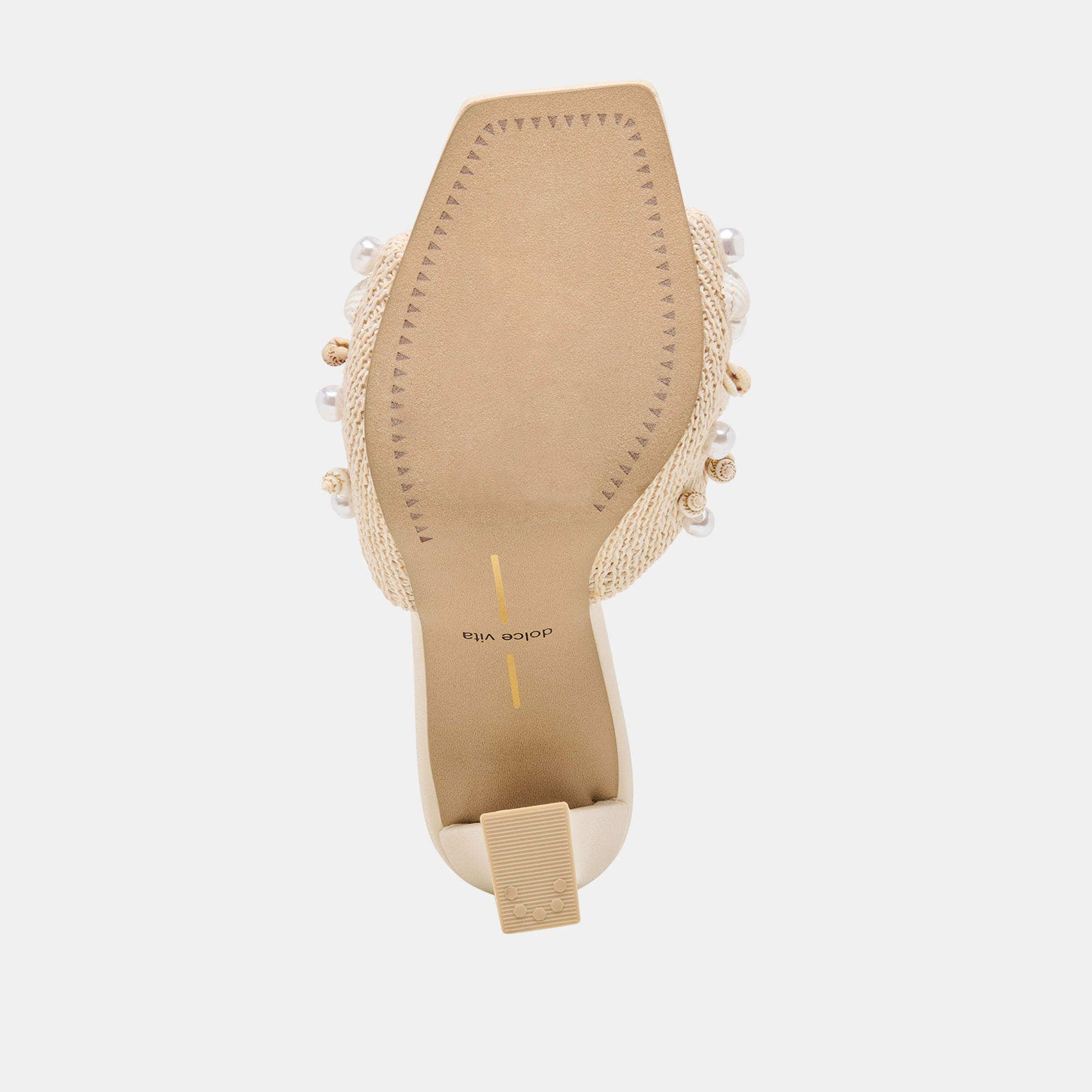 TYLAH HEELS OATMEAL BEADED RAFFIA