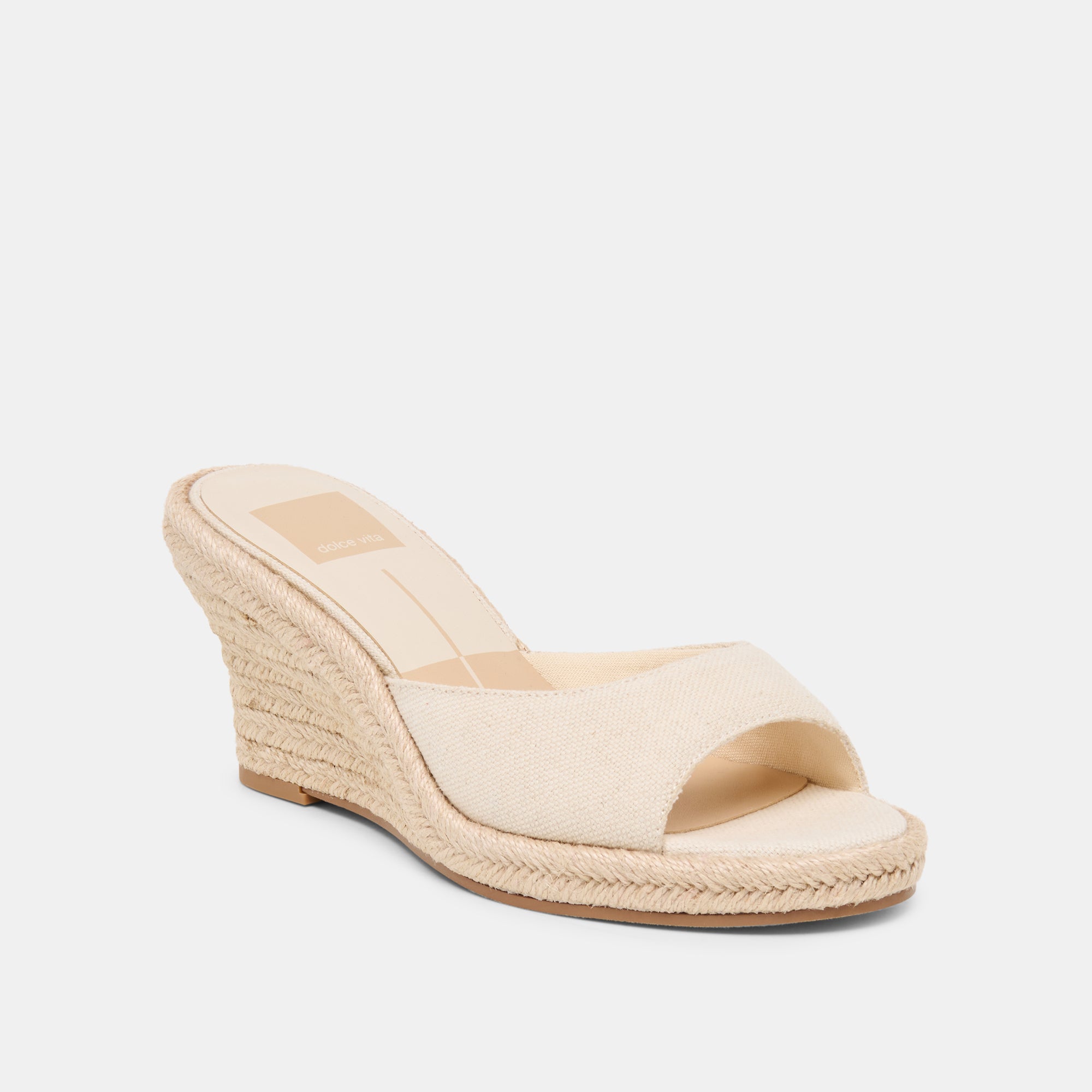 VAYA WEDGES ECRU LINEN