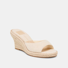 VAYA WEDGES ECRU LINEN