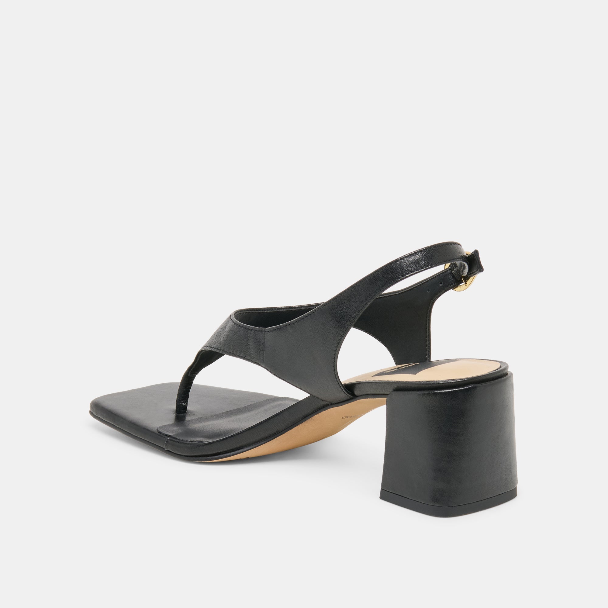 YVES HEELS BLACK LEATHER