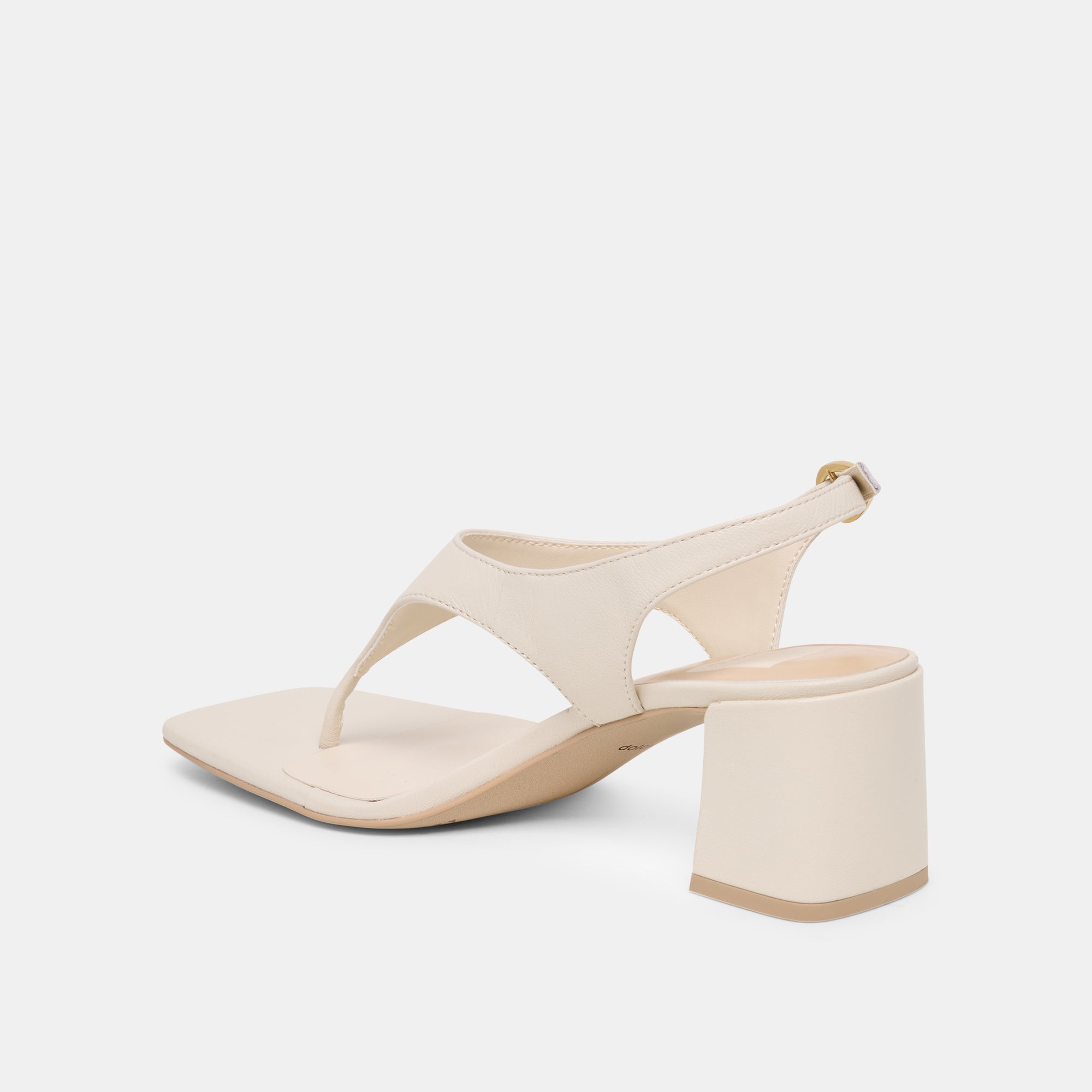 YVES HEELS IVORY LEATHER