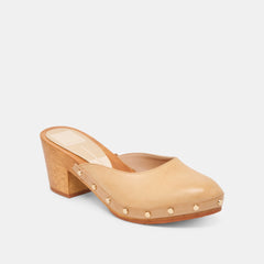 CAMYN HEELS CAFE LEATHER