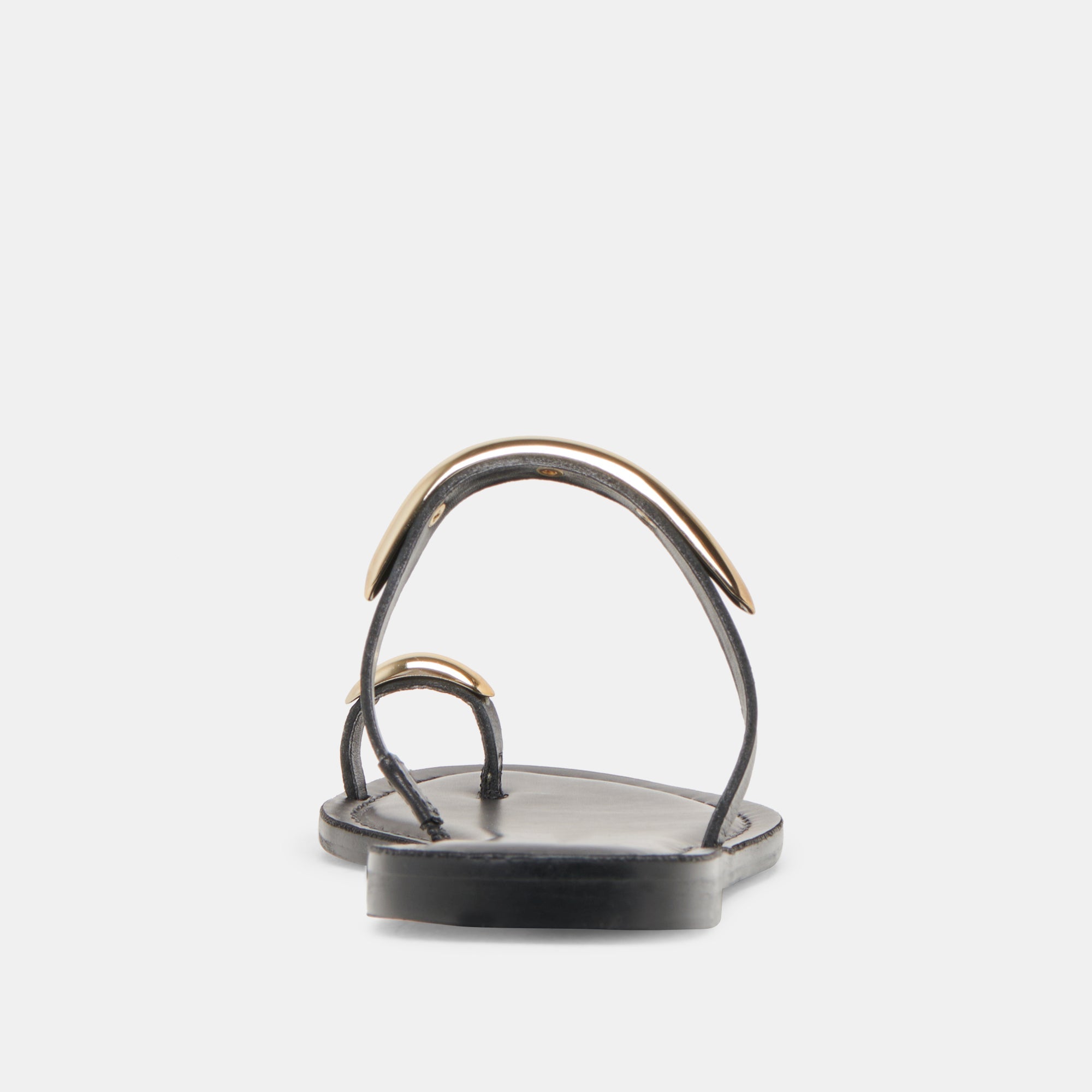 WINK WIDE SANDALS BLACK LEATHER